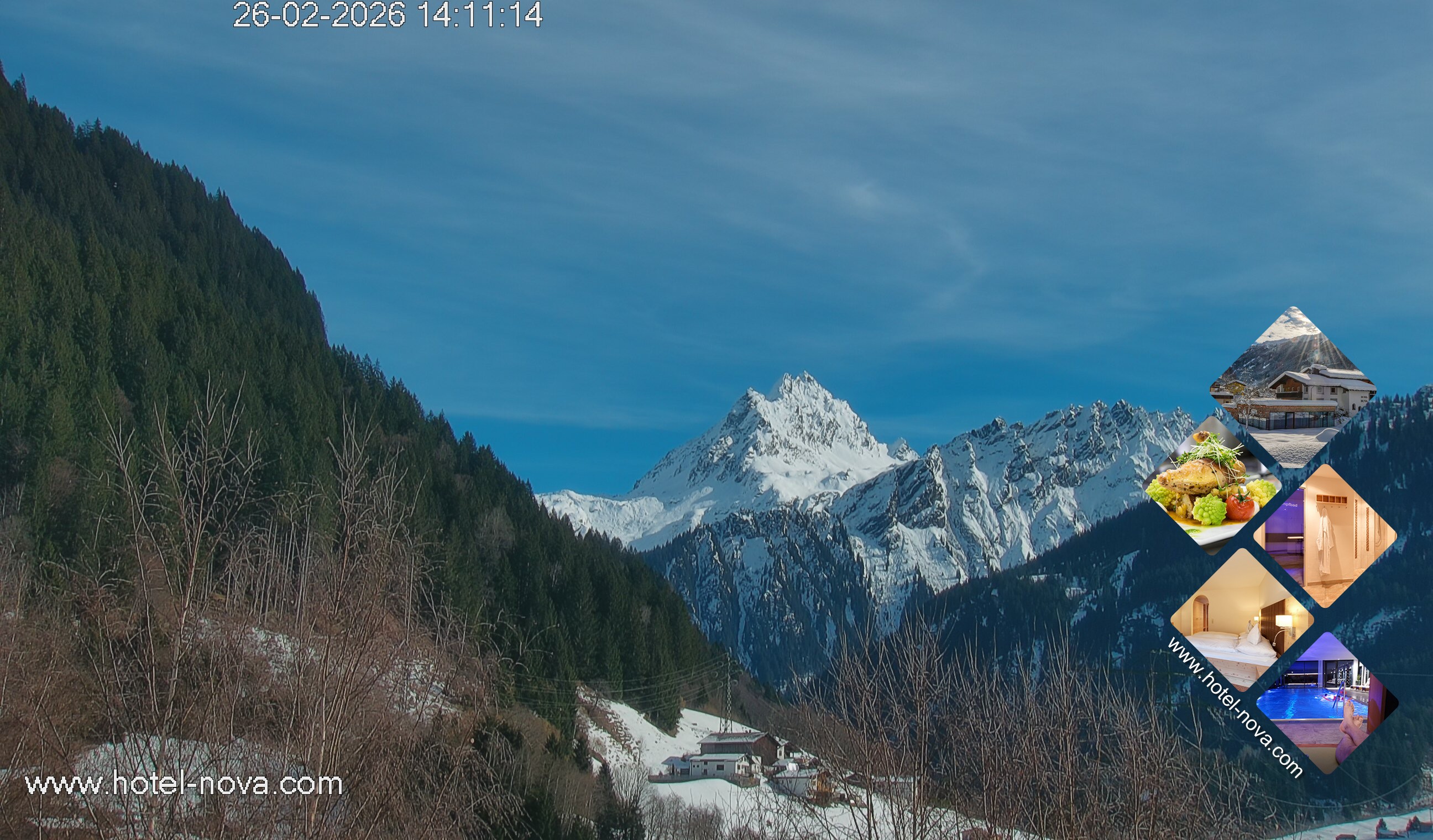 Archived image Webcam Valülla, Hotel Nova