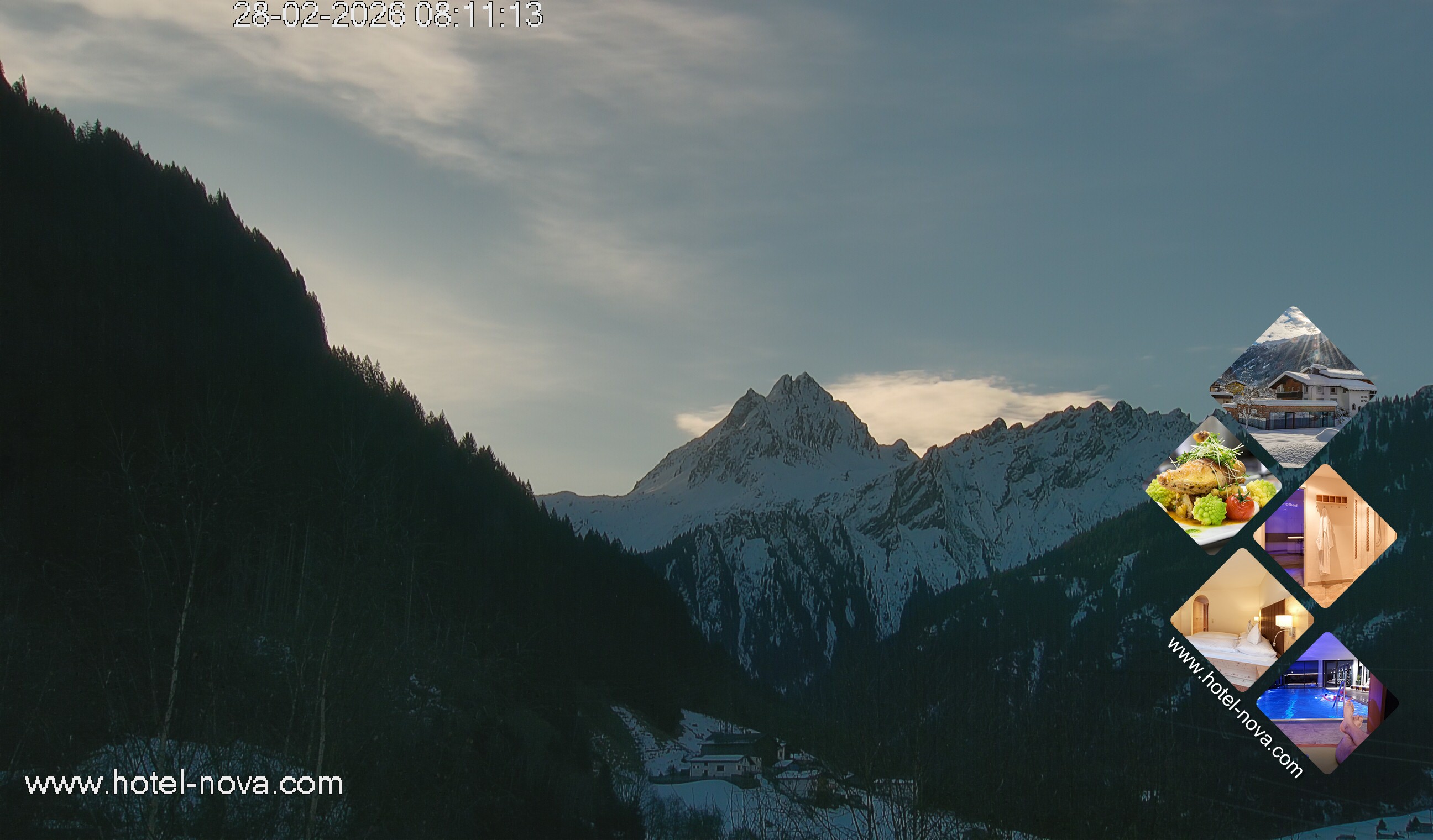 Archived image Webcam Valülla, Hotel Nova