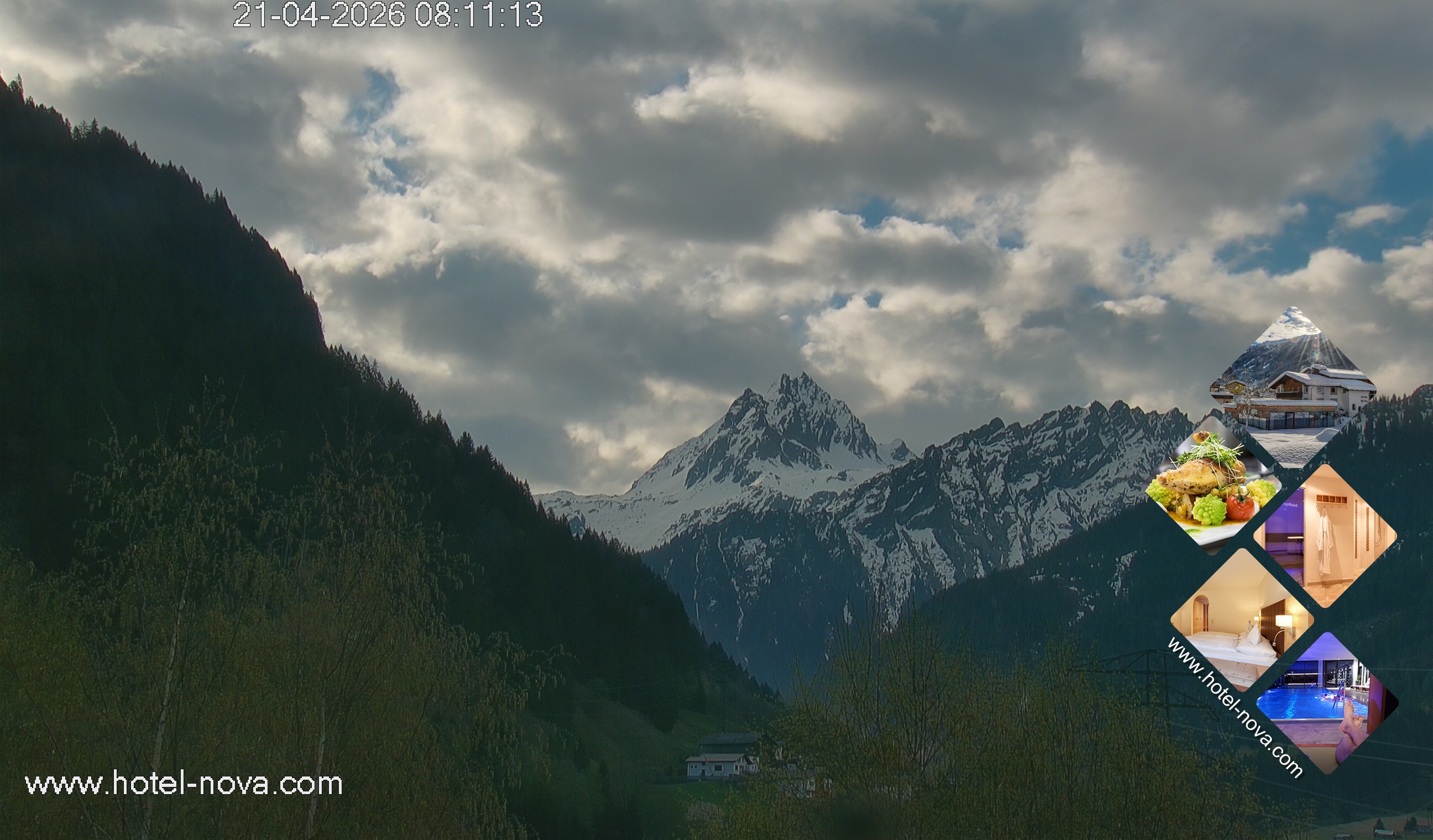 Archiv Foto Webcam Valülla, Silvretta Montafon