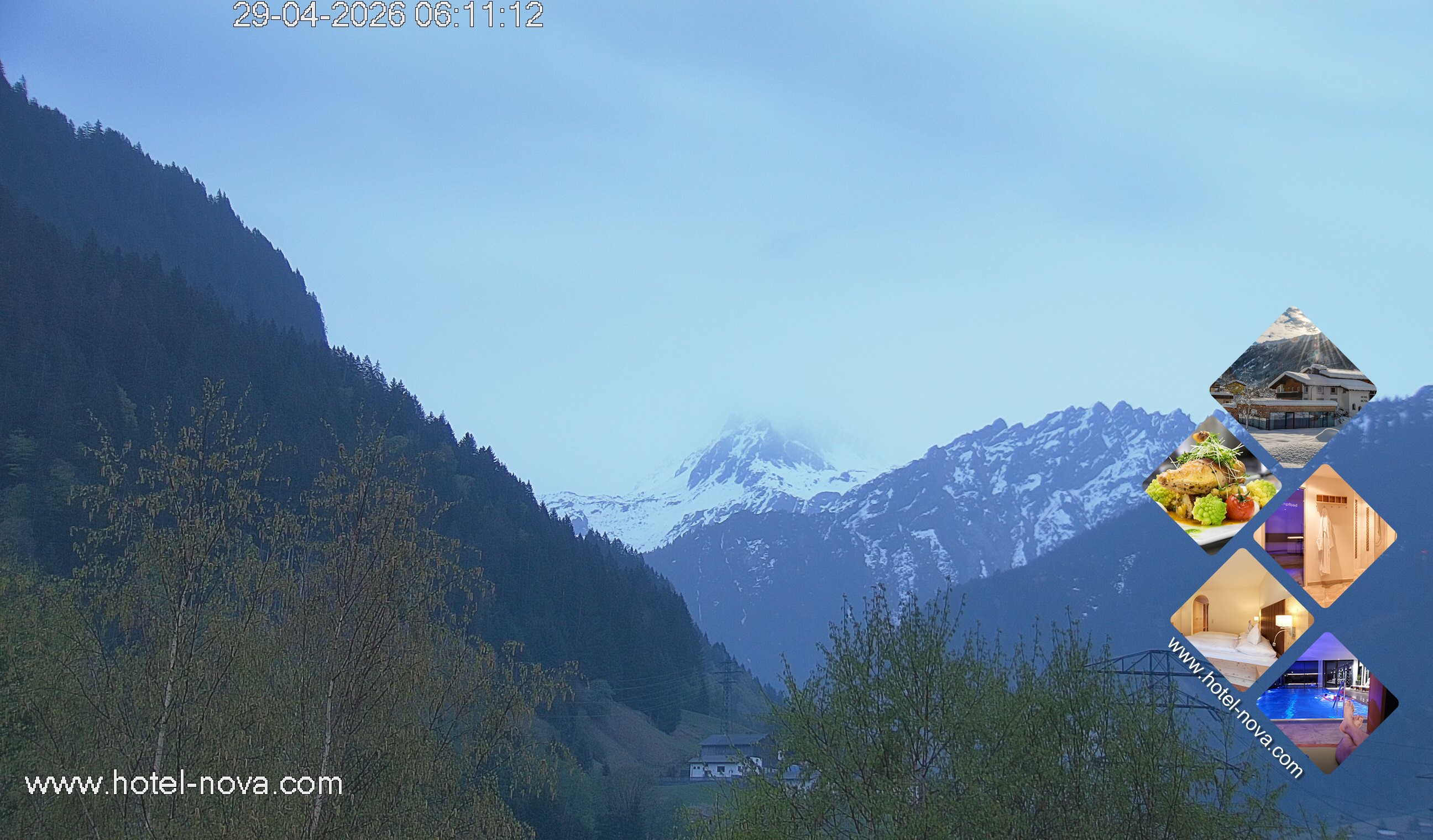 Archived image Webcam Valülla, Hotel Nova