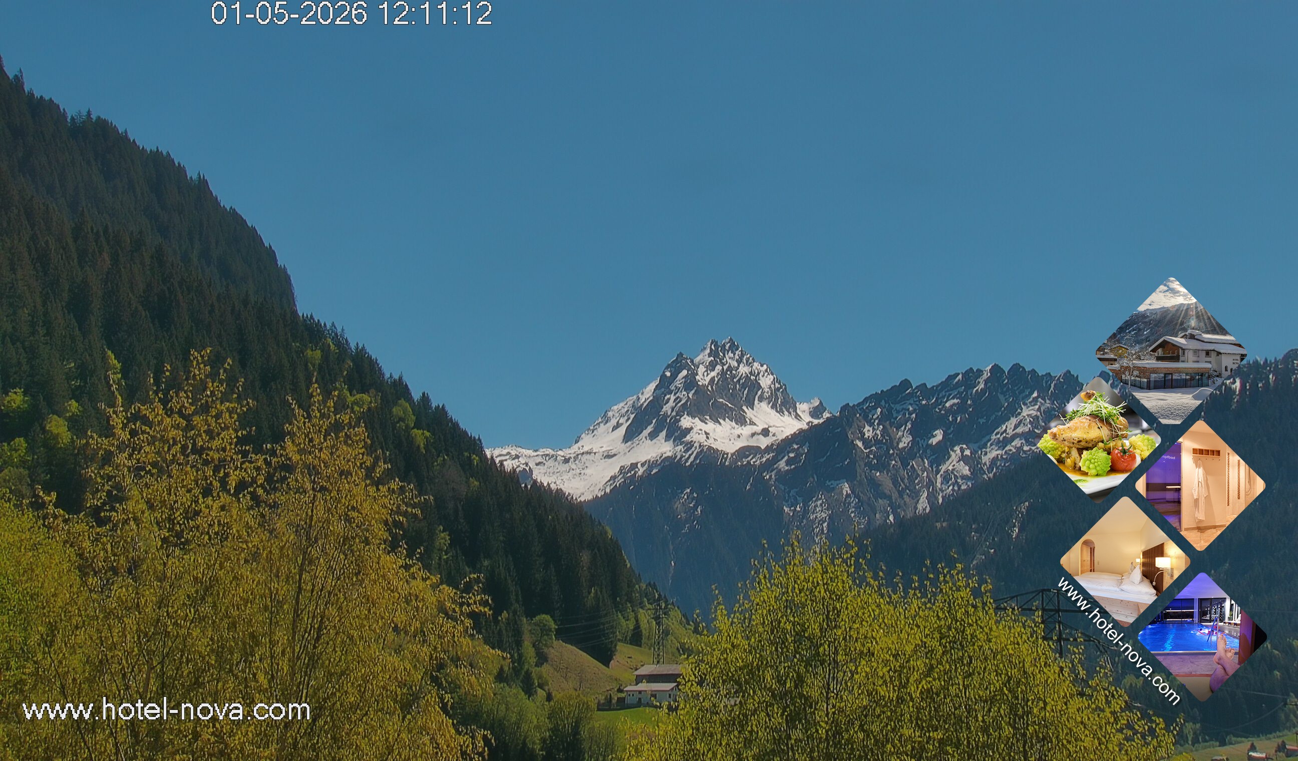 Archived image Webcam Valülla, Hotel Nova