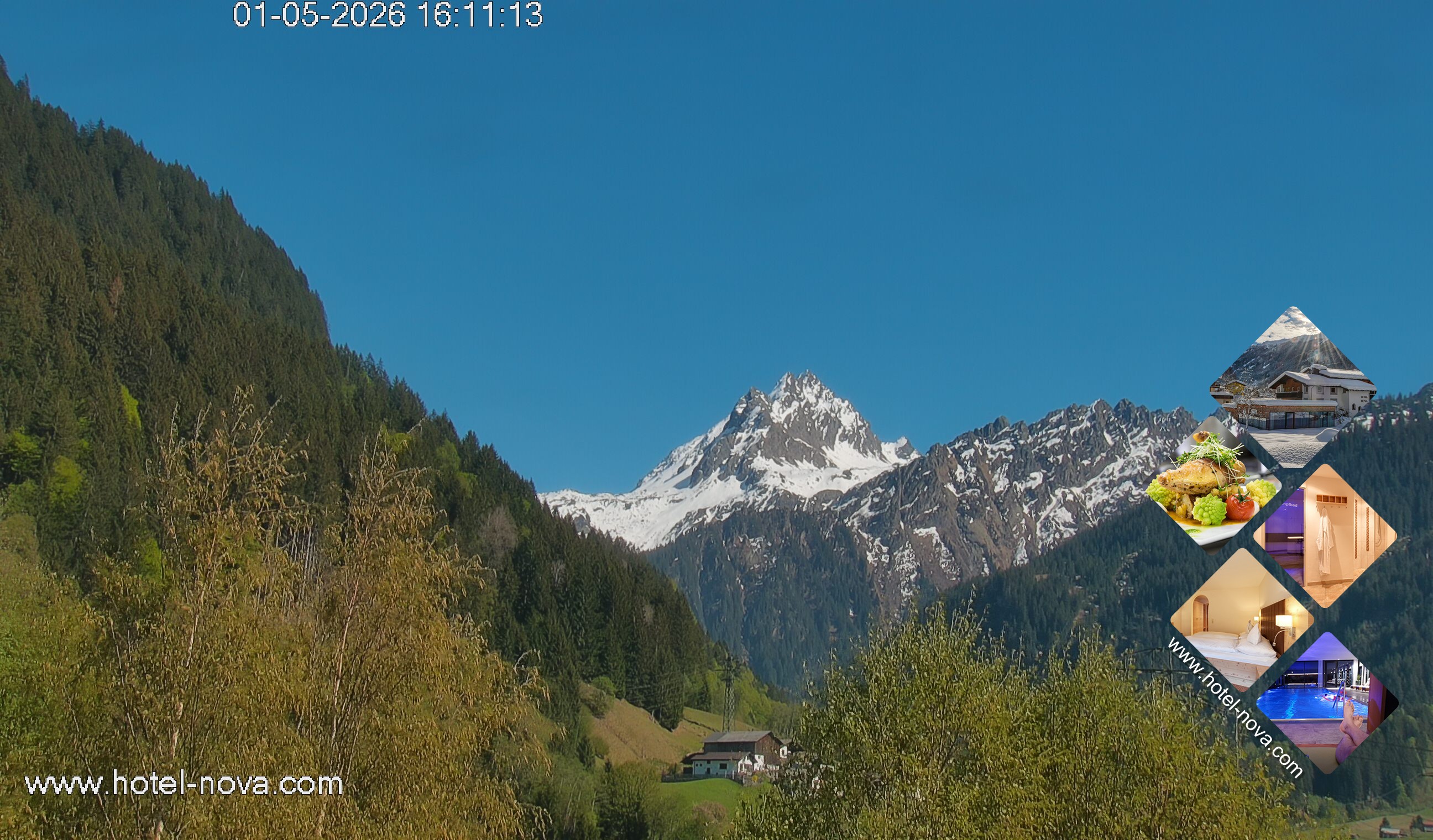 Archived image Webcam Valülla, Hotel Nova