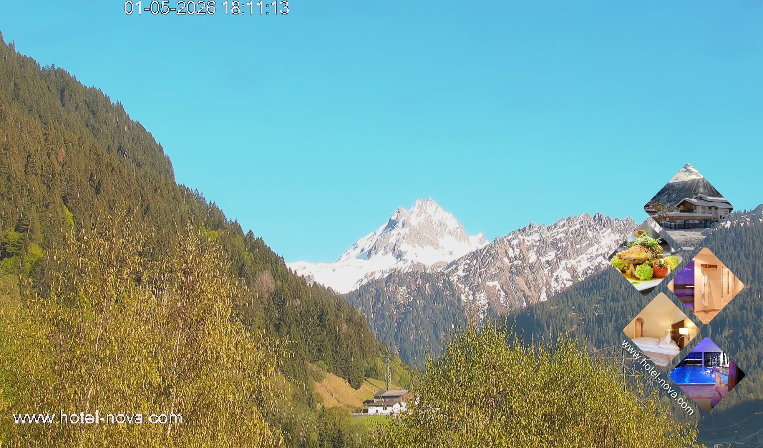 Archived image Webcam Valülla, Hotel Nova