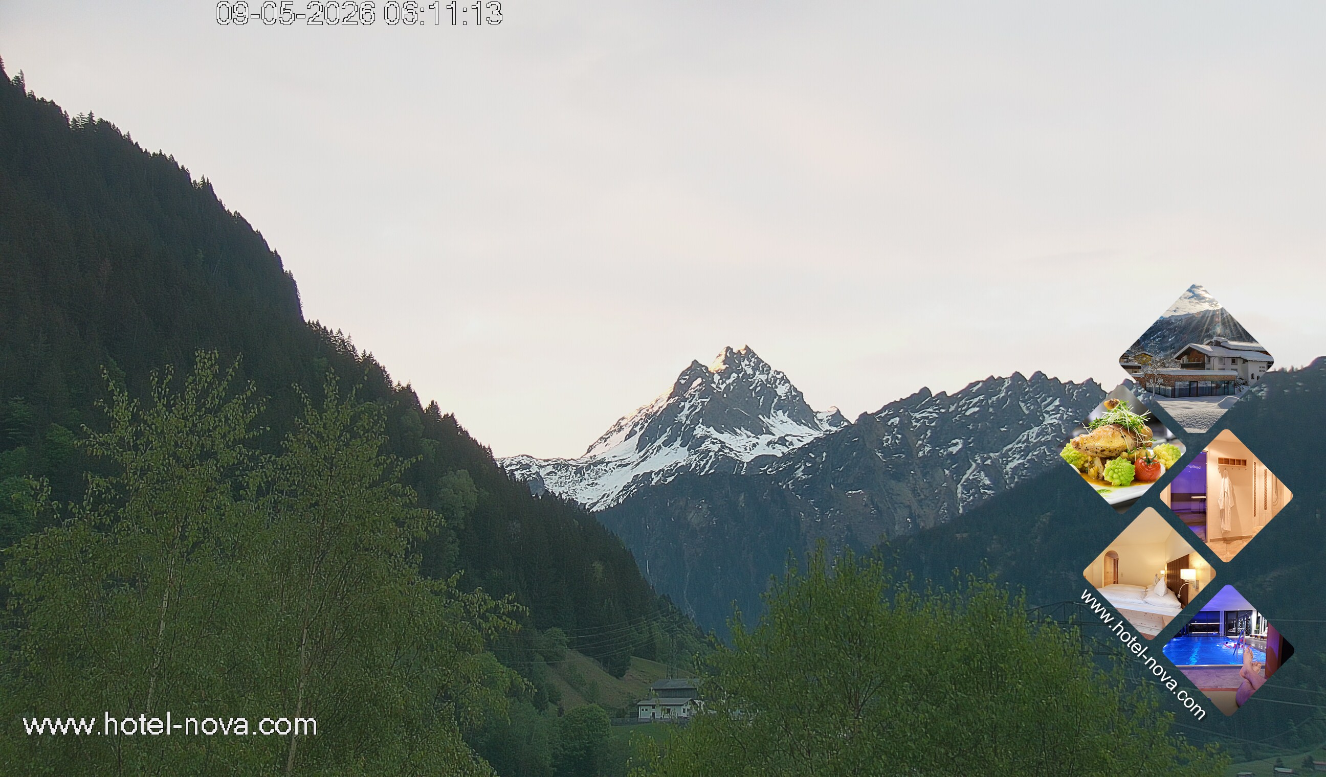 Archived image Webcam Valülla, Hotel Nova