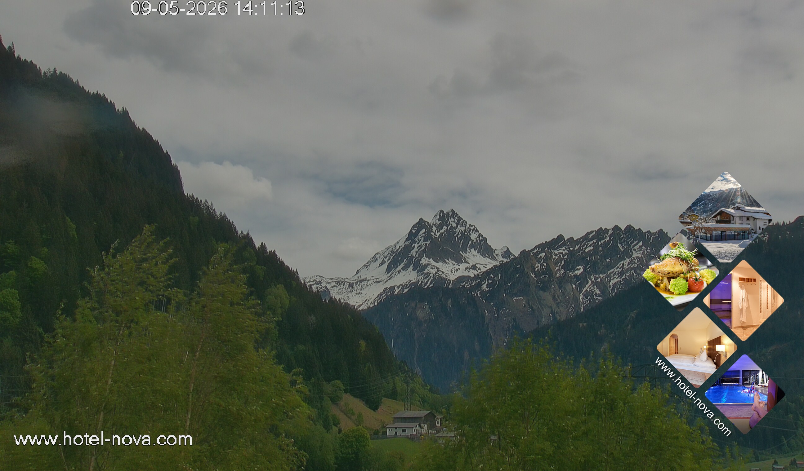 Archived image Webcam Valülla, Hotel Nova