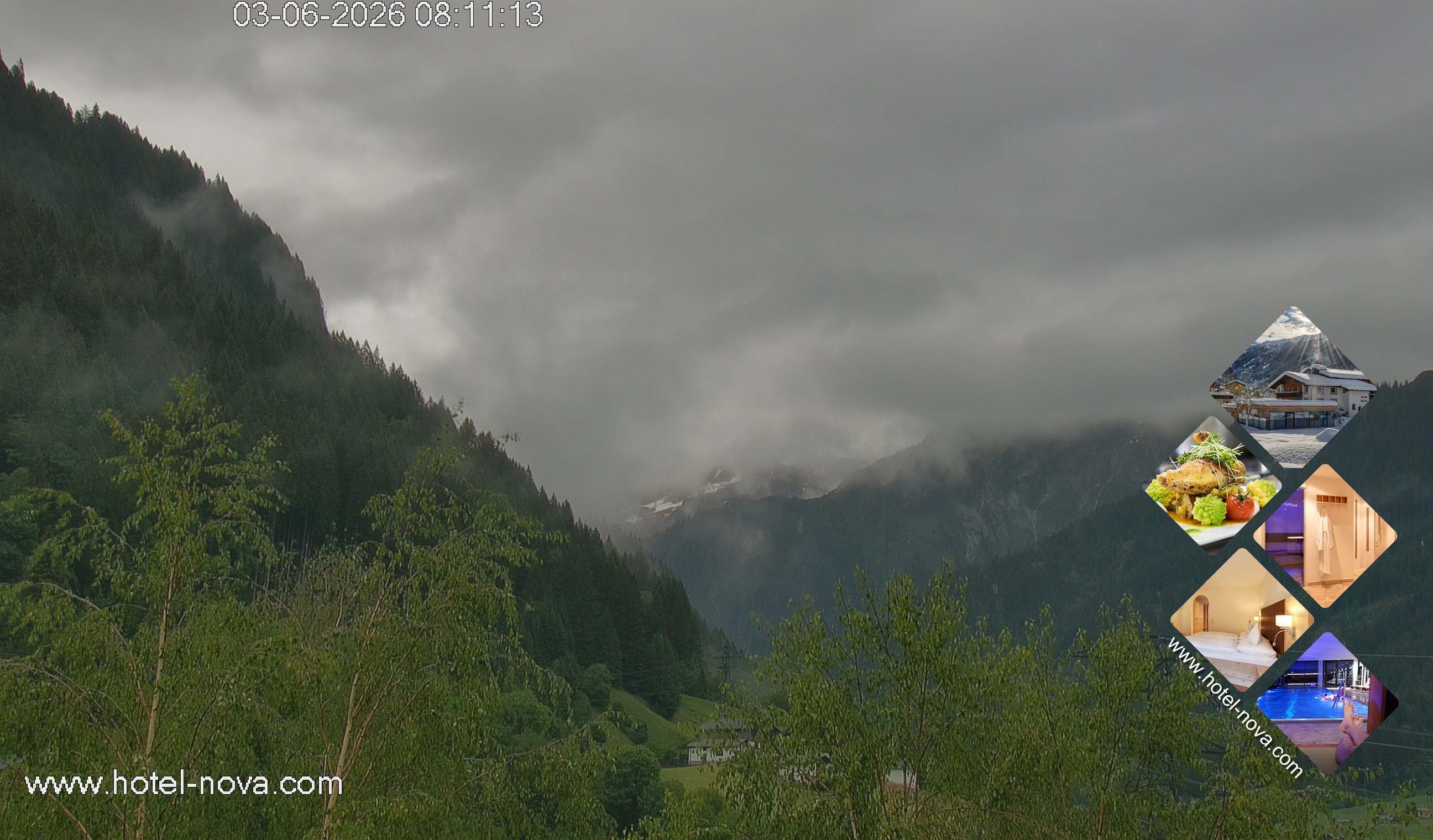 Archived image Webcam Valülla, Hotel Nova