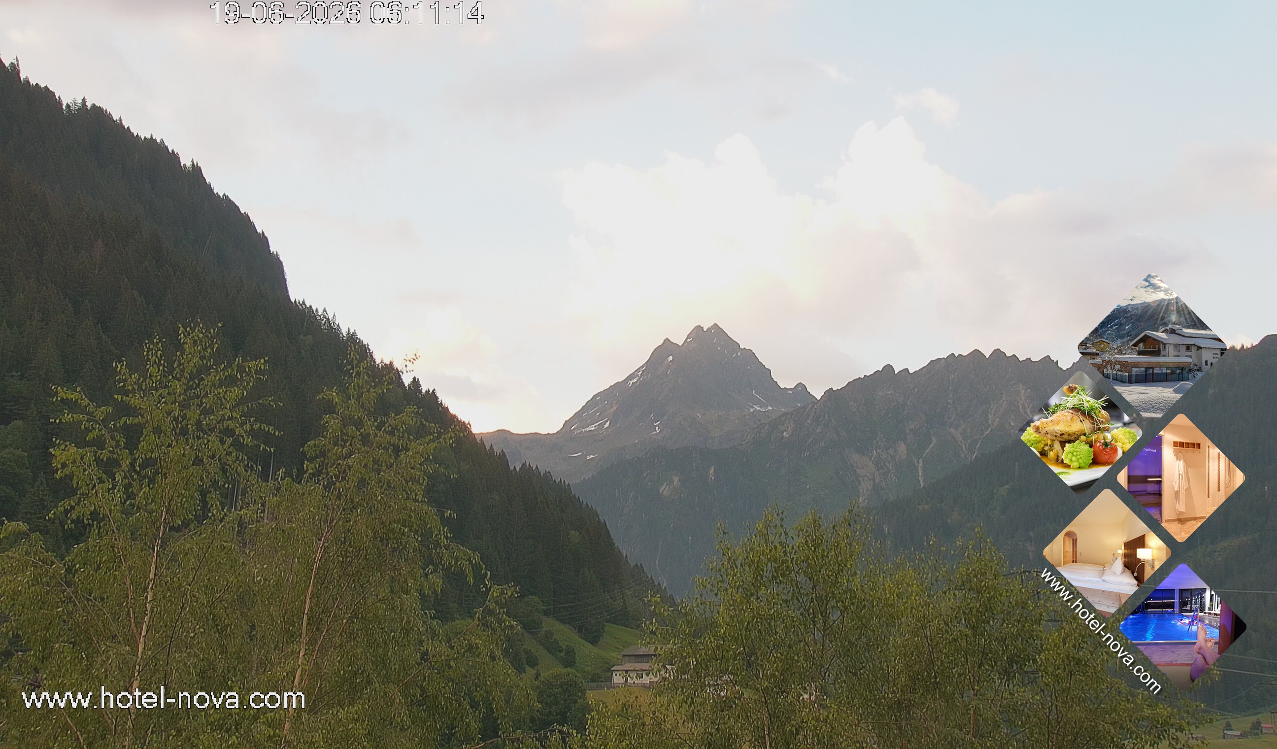 Archiv Foto Webcam Valülla, Silvretta Montafon
