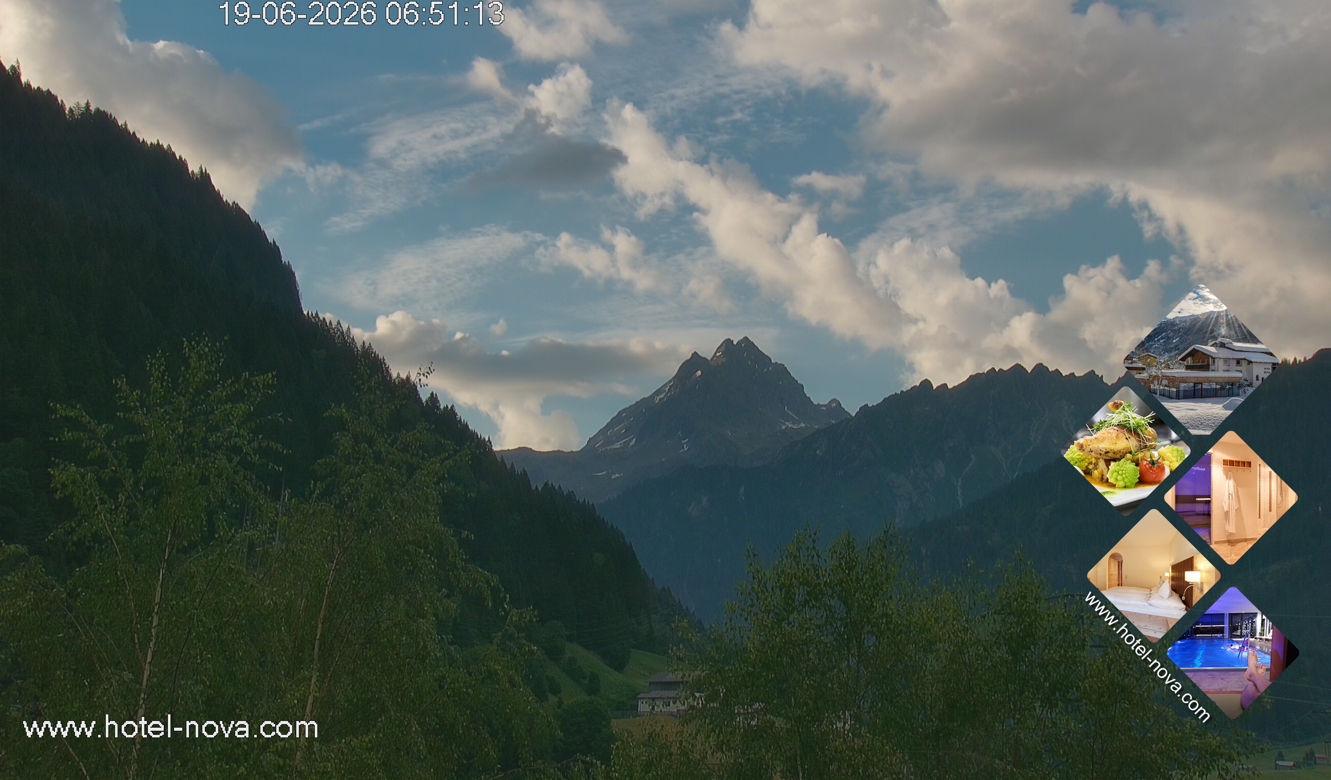 Archiv Foto Webcam Valülla, Silvretta Montafon