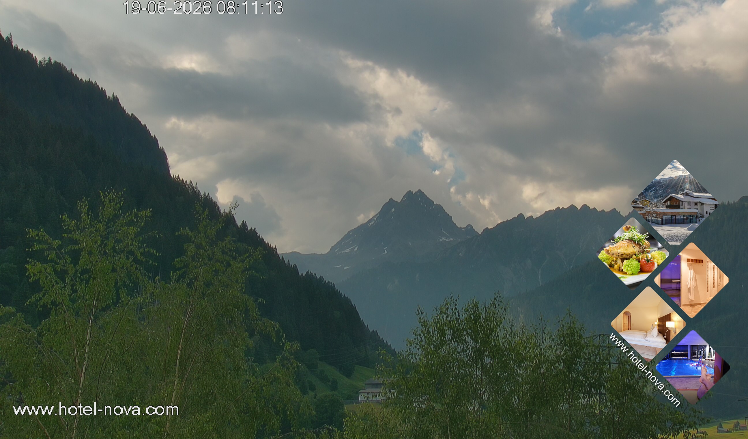 Archiv Foto Webcam Valülla, Silvretta Montafon