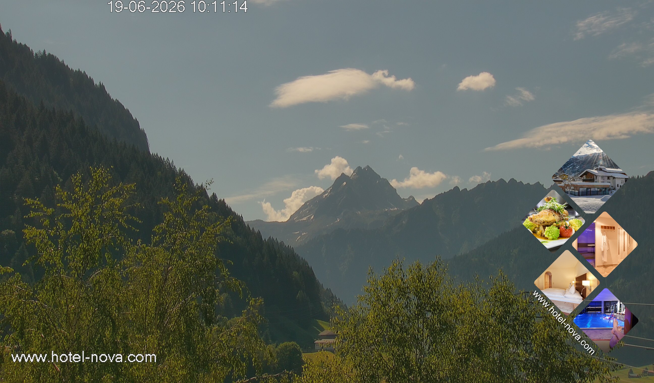 Archiv Foto Webcam Valülla, Silvretta Montafon