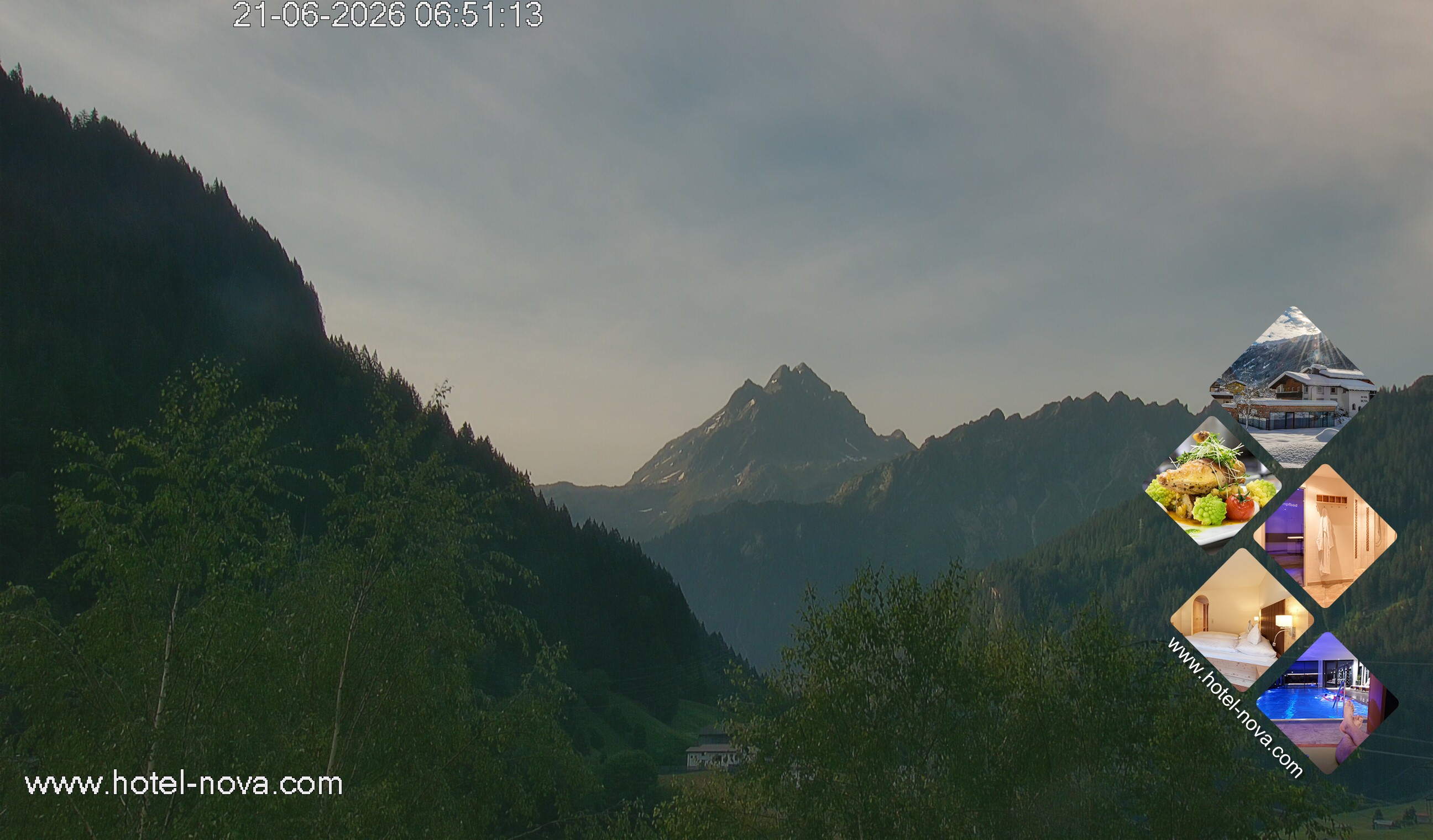 Archiv Foto Webcam Valülla, Silvretta Montafon