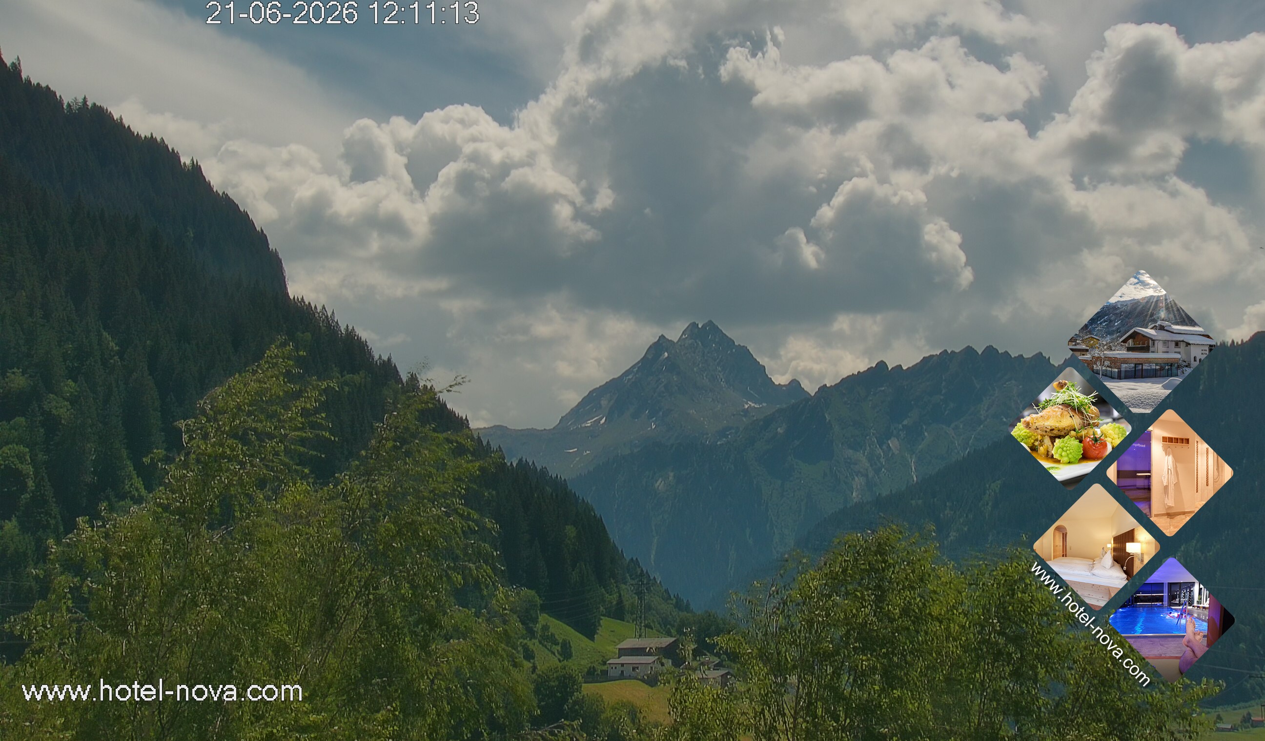 Archiv Foto Webcam Valülla, Silvretta Montafon