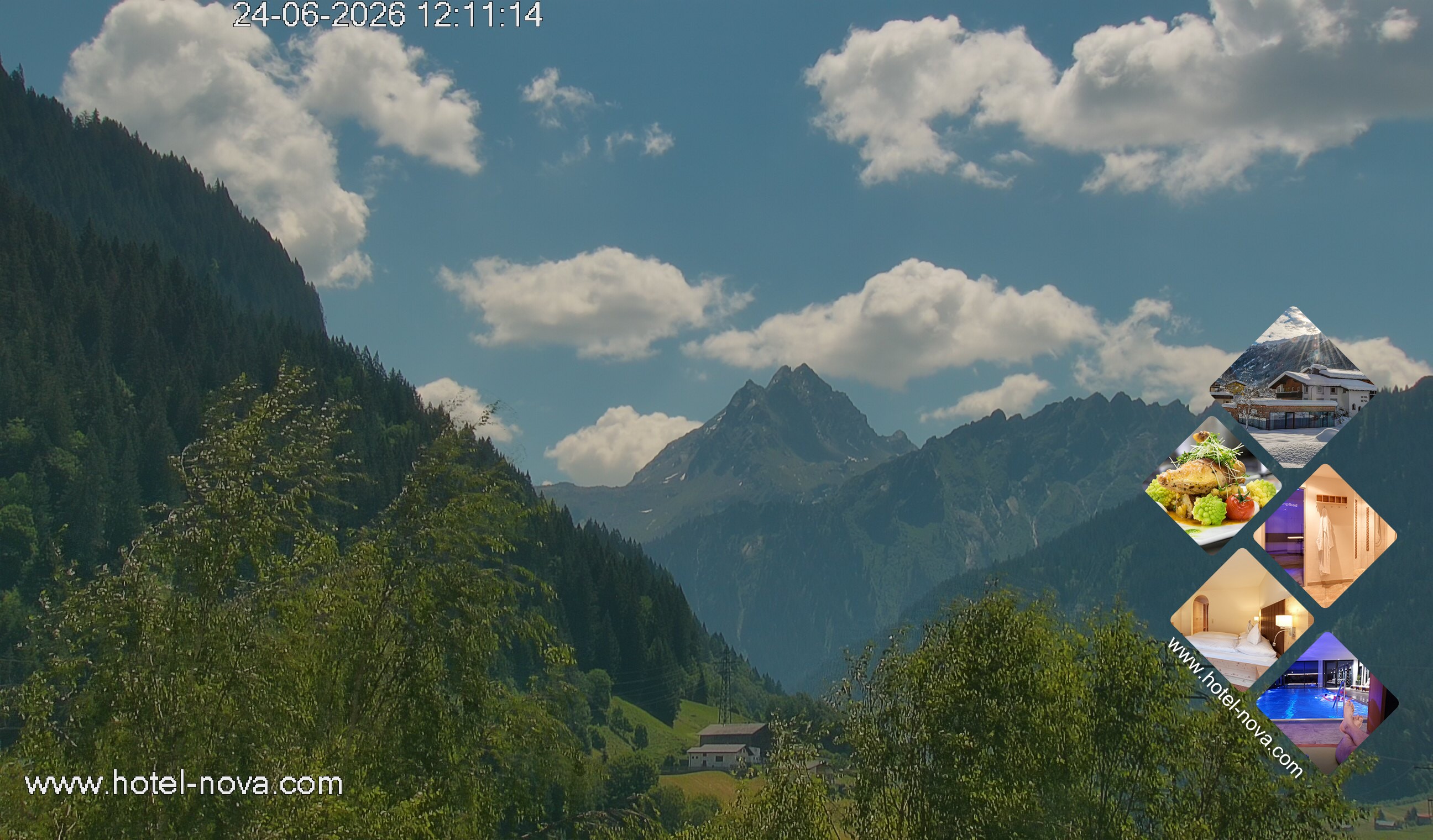 Archiv Foto Webcam Valülla, Silvretta Montafon