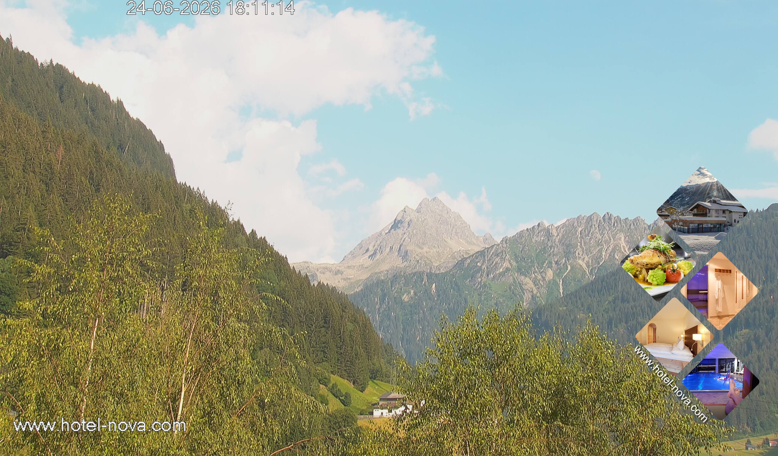 Archiv Foto Webcam Valülla, Silvretta Montafon