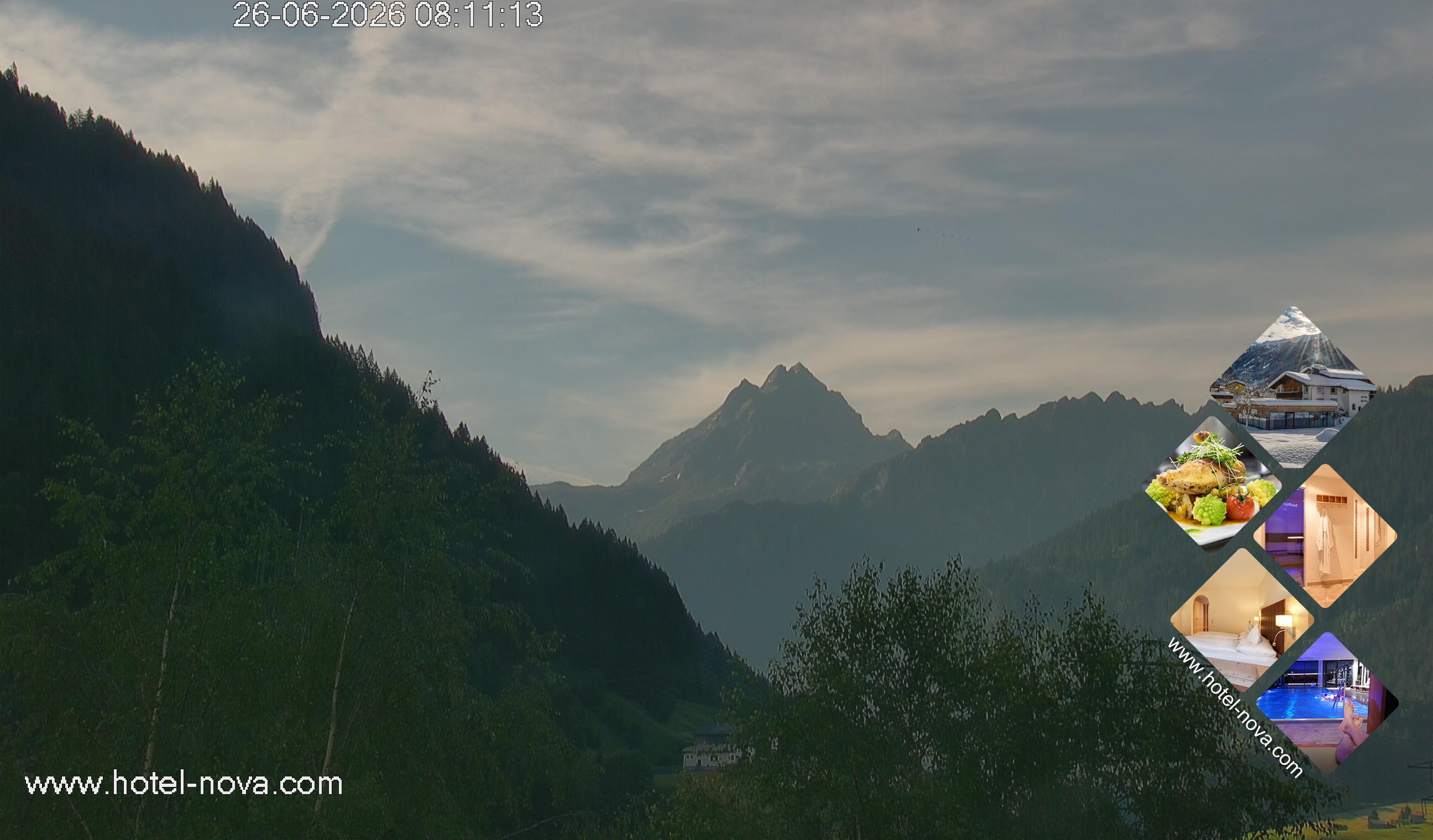 Archiv Foto Webcam Valülla, Silvretta Montafon
