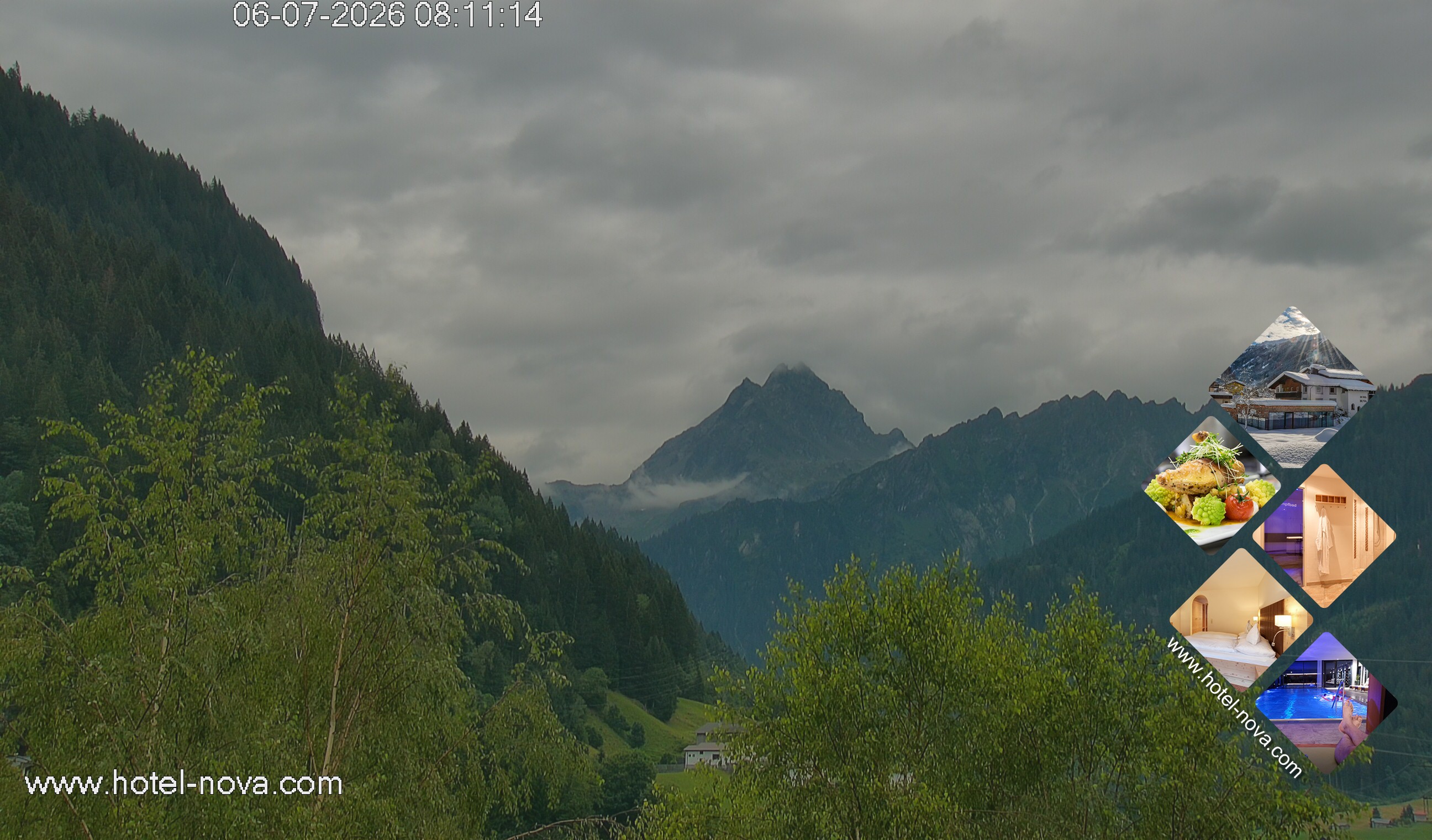 Archiv Foto Webcam Valülla, Silvretta Montafon