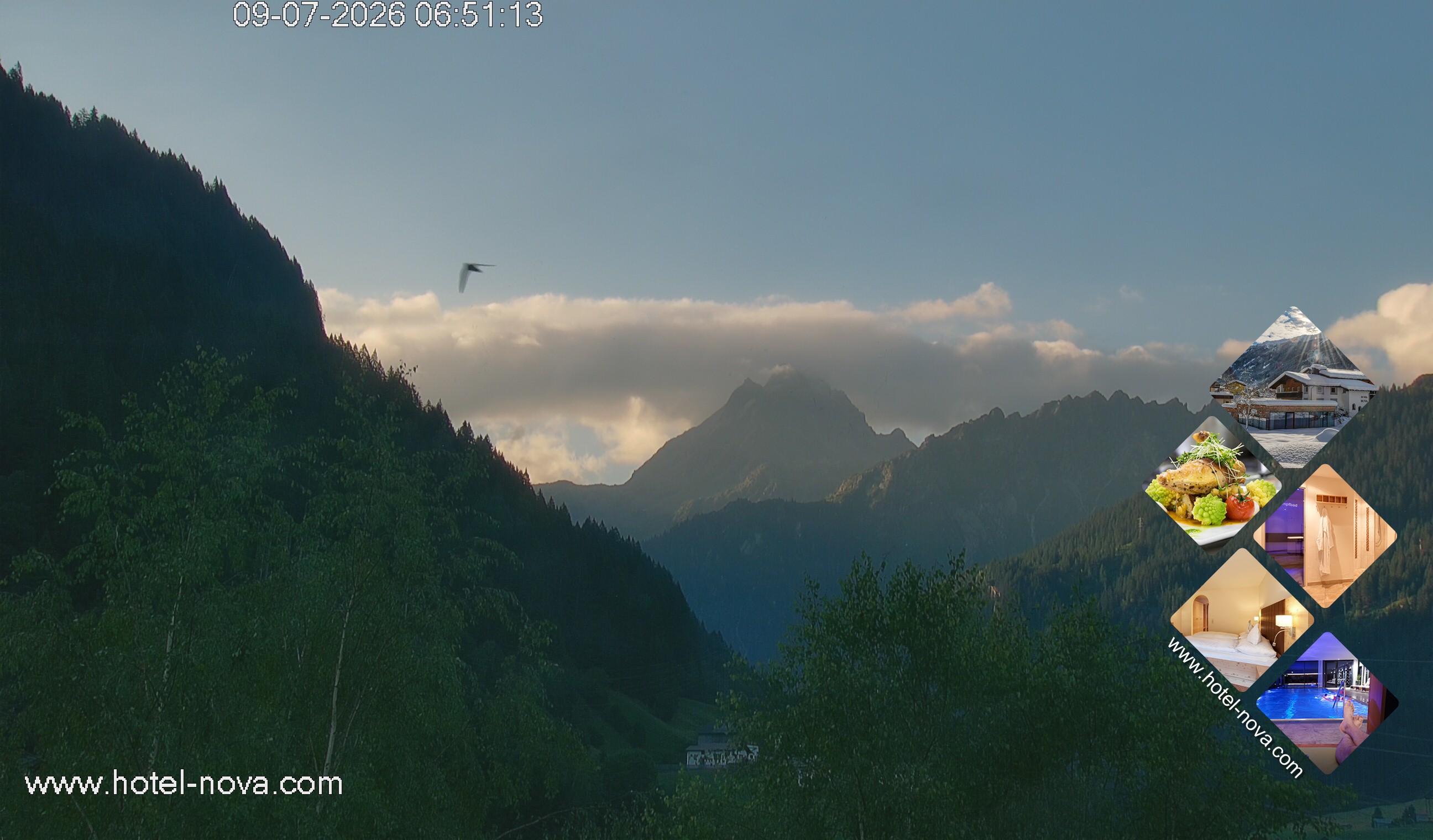 Archiv Foto Webcam Valülla, Silvretta Montafon