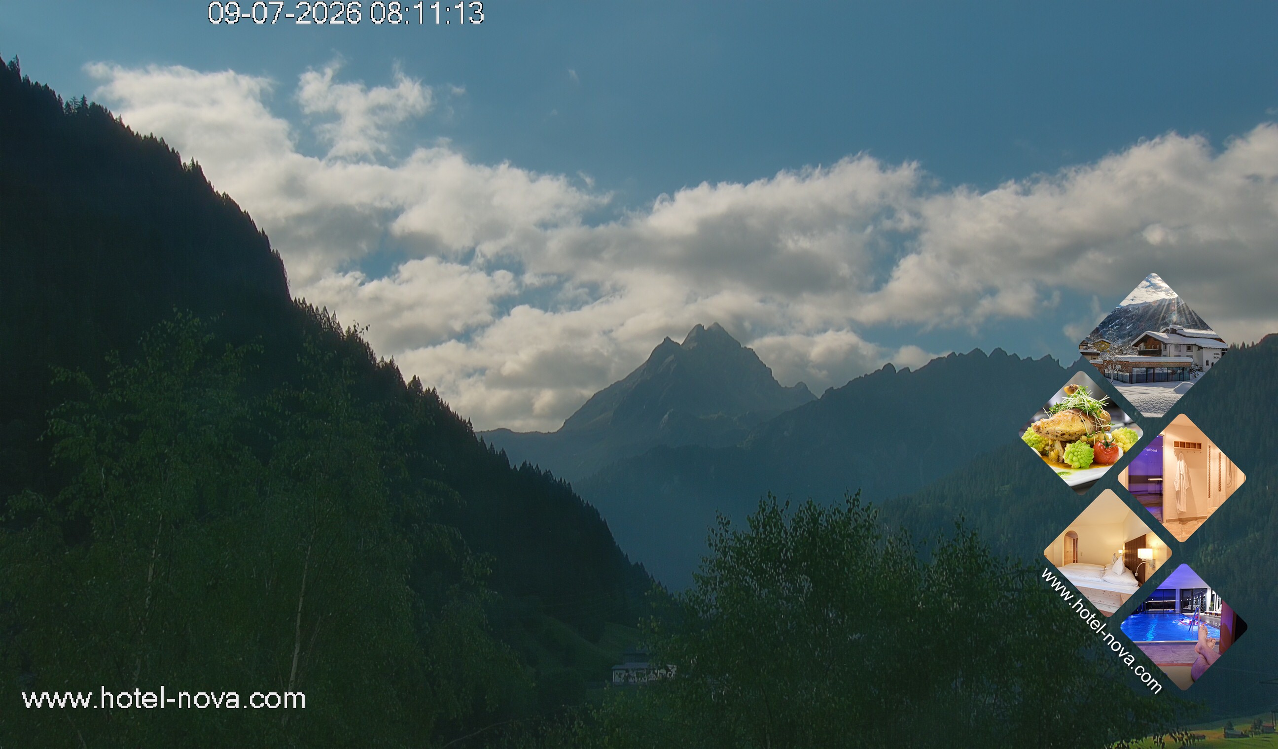Archiv Foto Webcam Valülla, Silvretta Montafon
