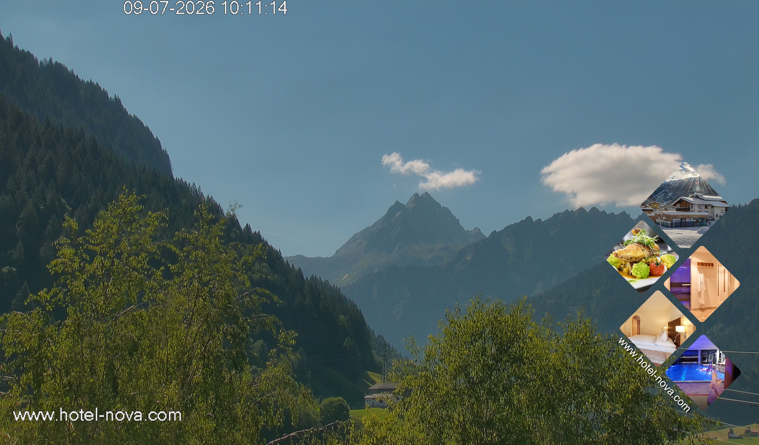 Archiv Foto Webcam Valülla, Silvretta Montafon