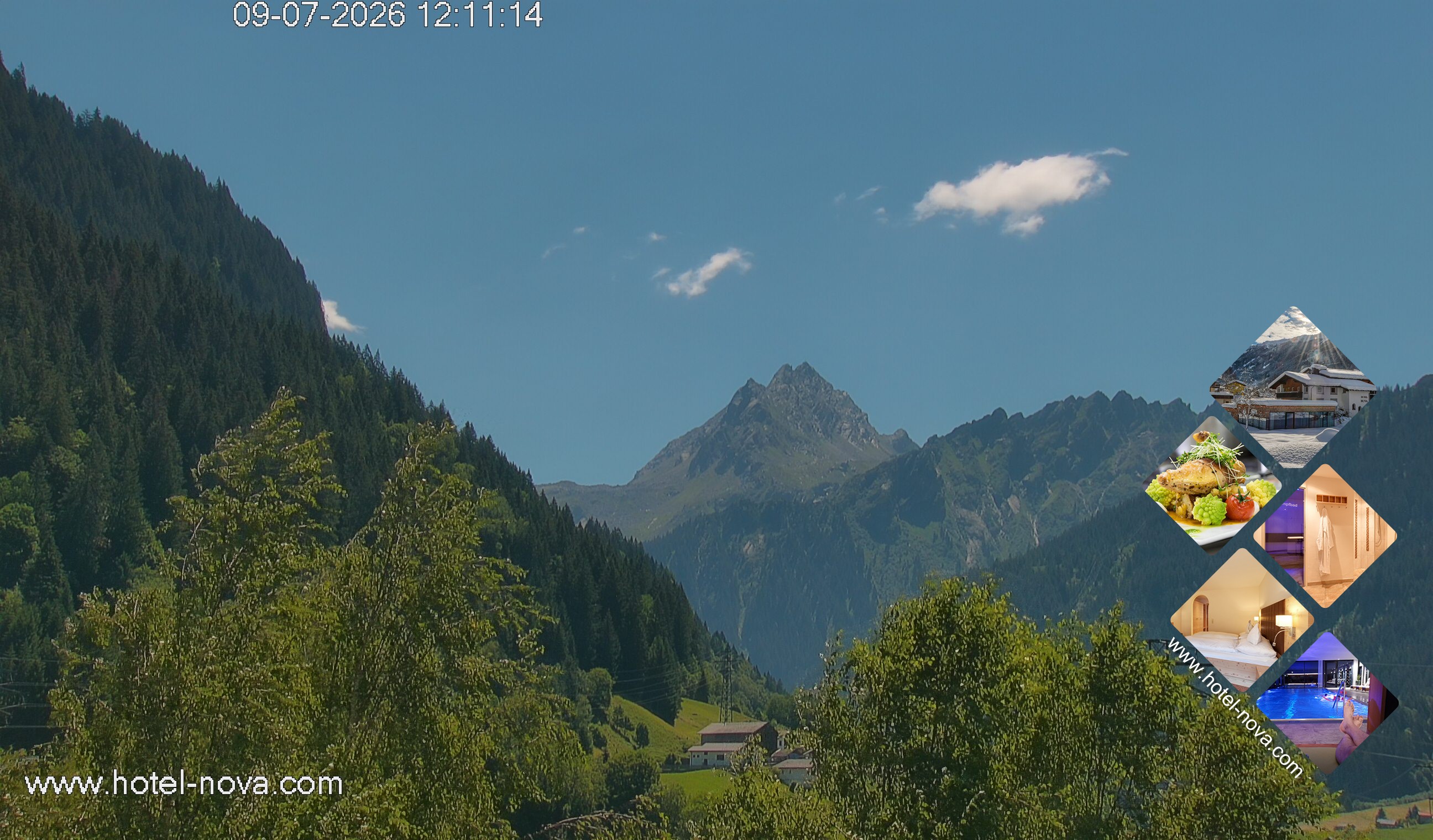 Archiv Foto Webcam Valülla, Silvretta Montafon