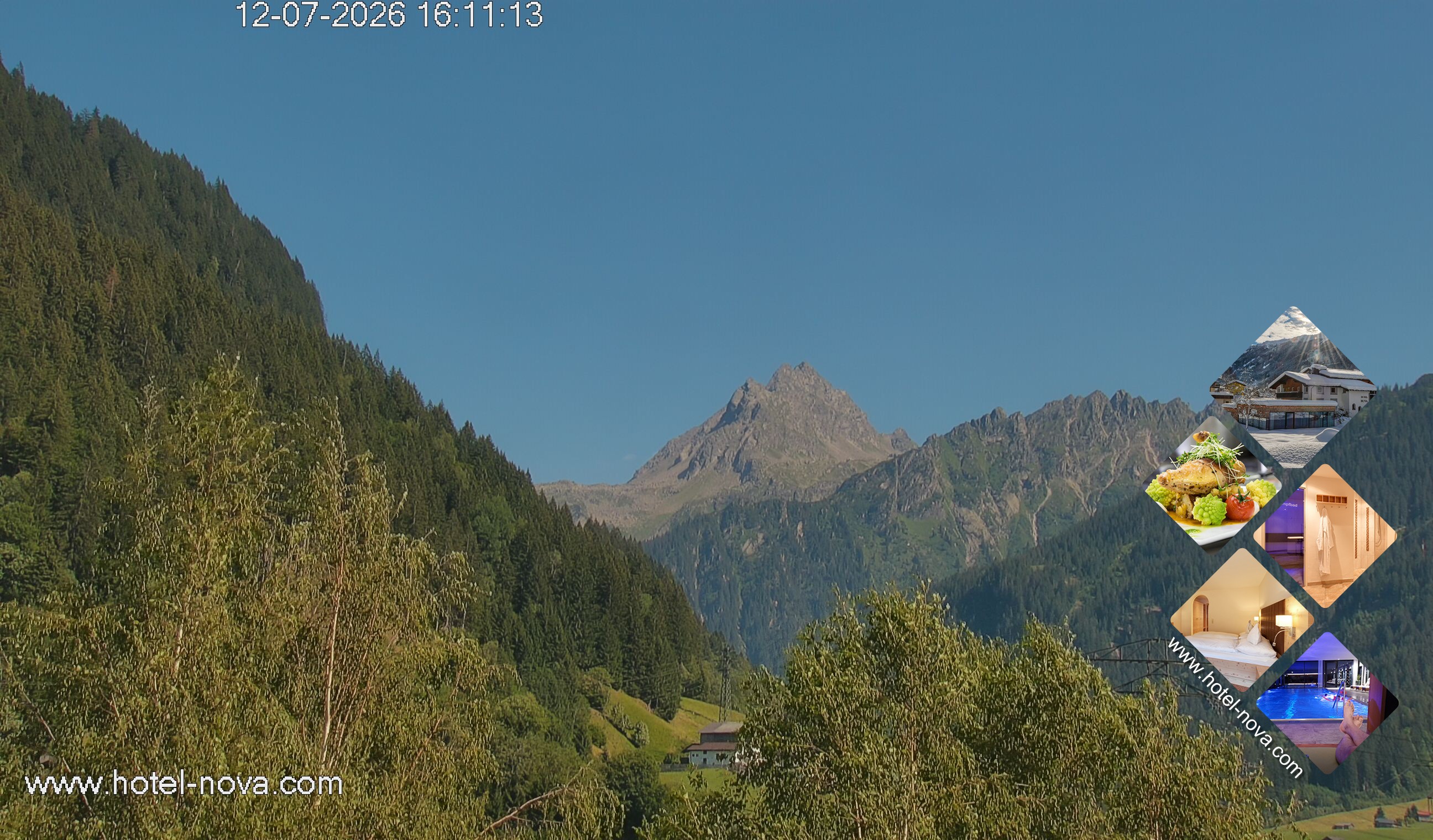 Archived image Webcam Valülla, Hotel Nova