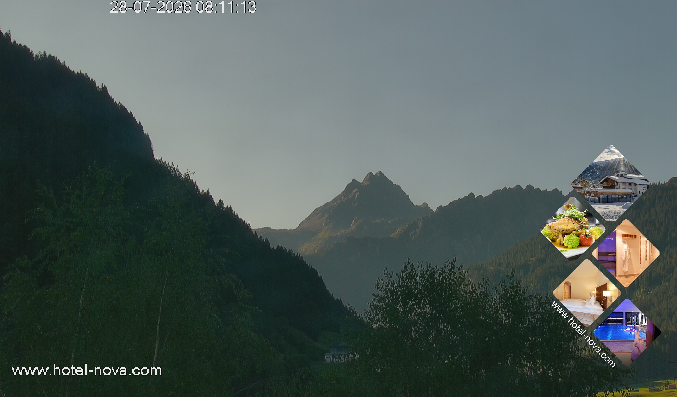 Archiv Foto Webcam Valülla, Silvretta Montafon