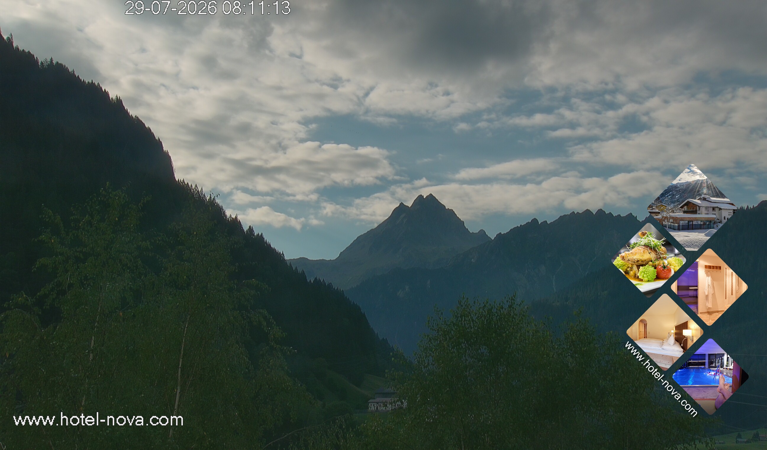 Archiv Foto Webcam Valülla, Silvretta Montafon
