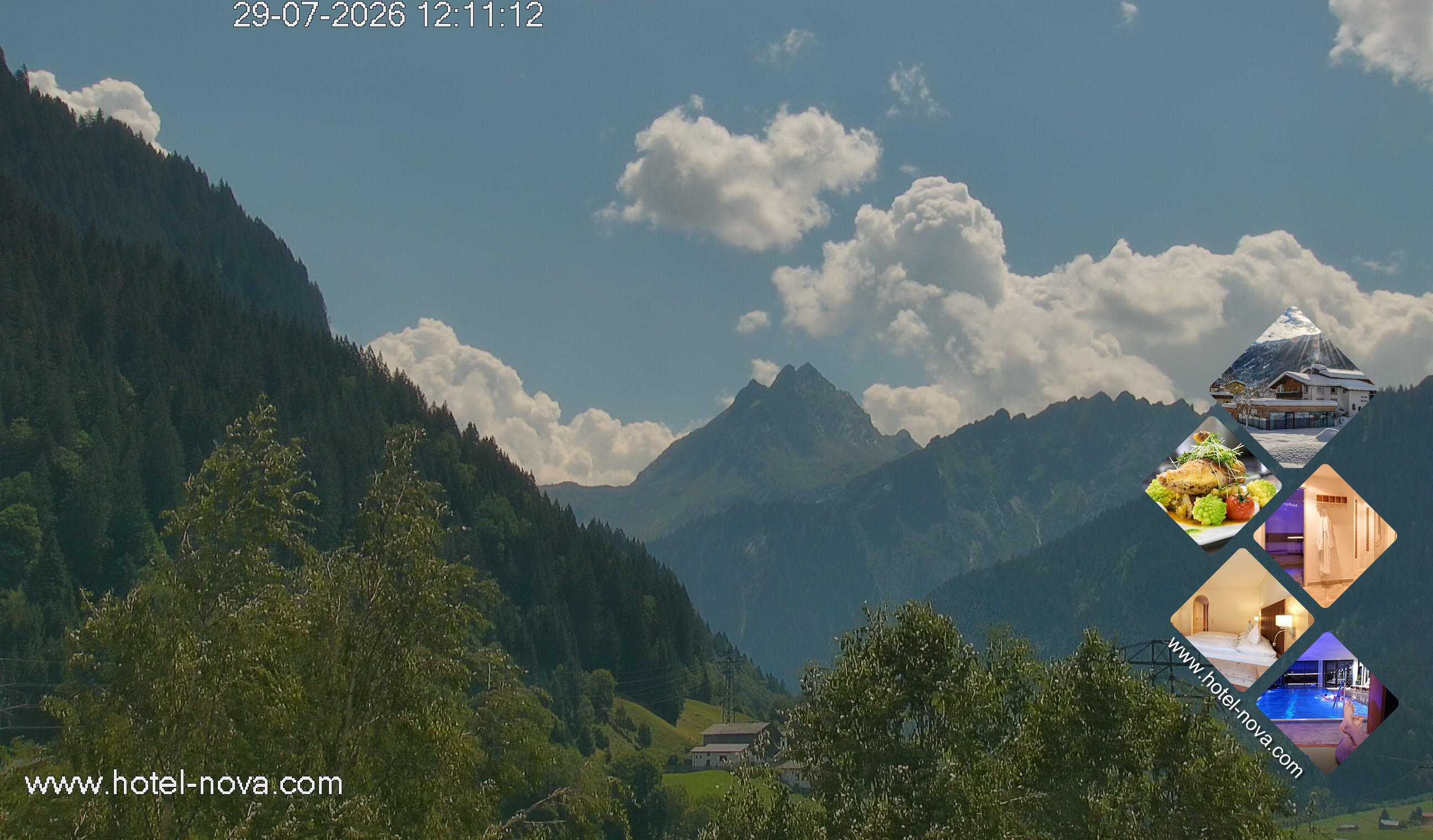 Archiv Foto Webcam Valülla, Silvretta Montafon