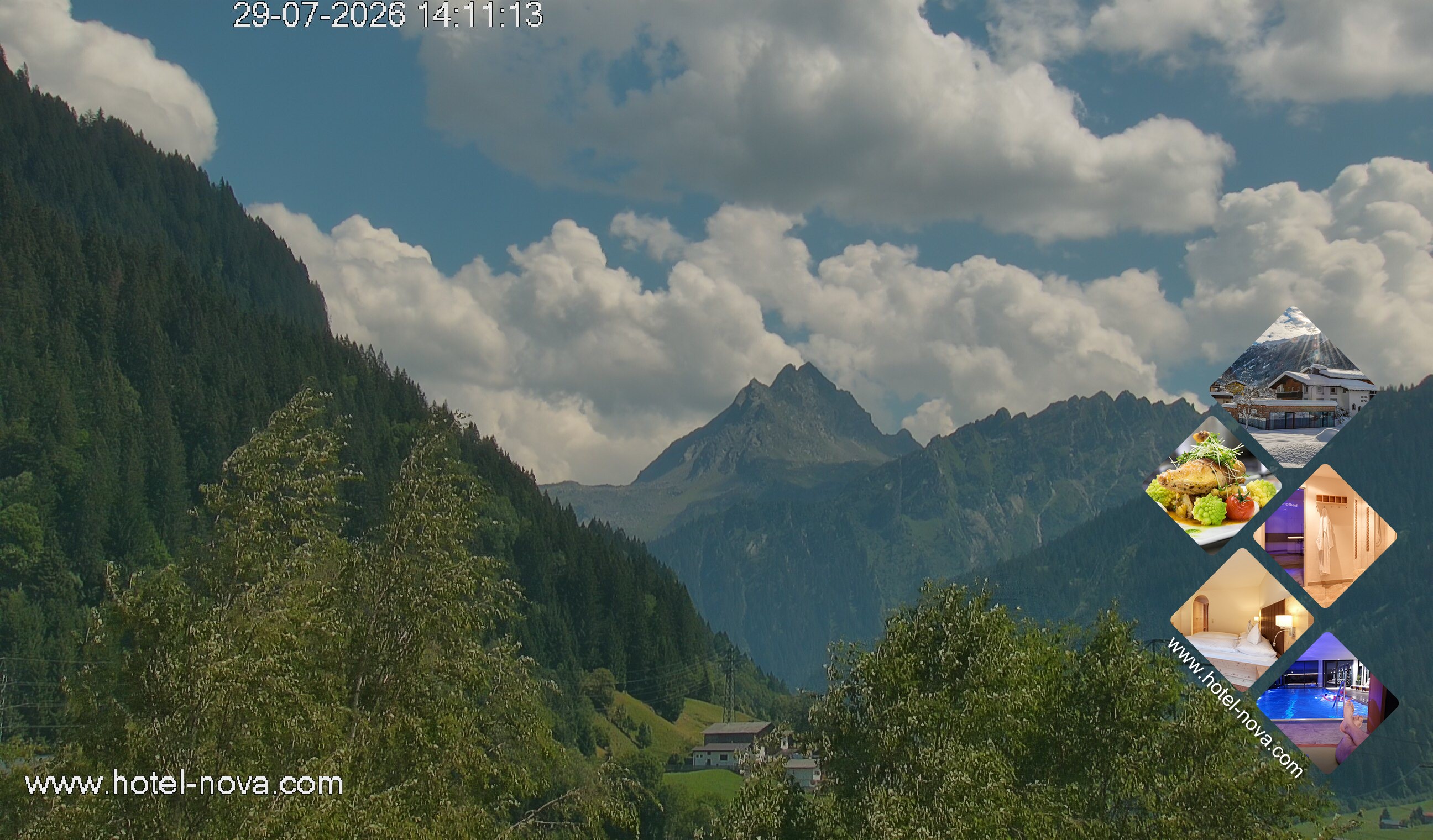 Archiv Foto Webcam Valülla, Silvretta Montafon