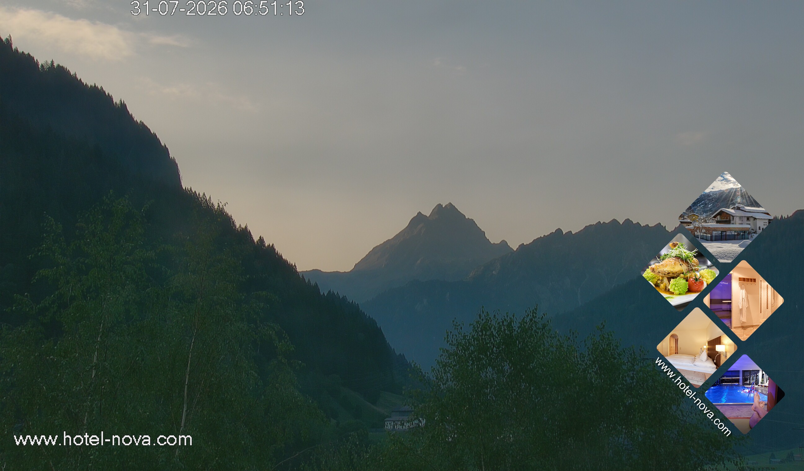 Archiv Foto Webcam Valülla, Silvretta Montafon