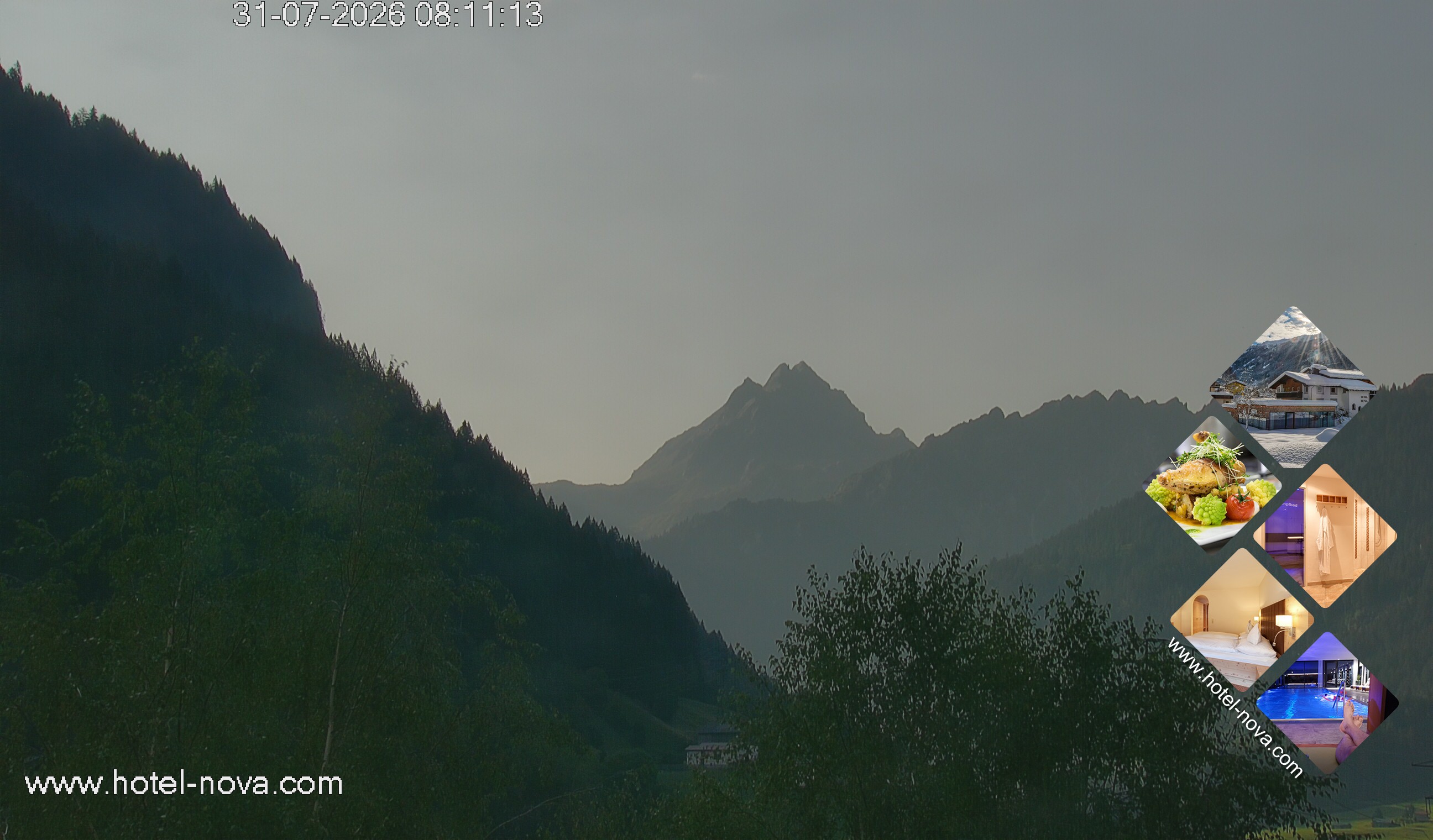 Archiv Foto Webcam Valülla, Silvretta Montafon