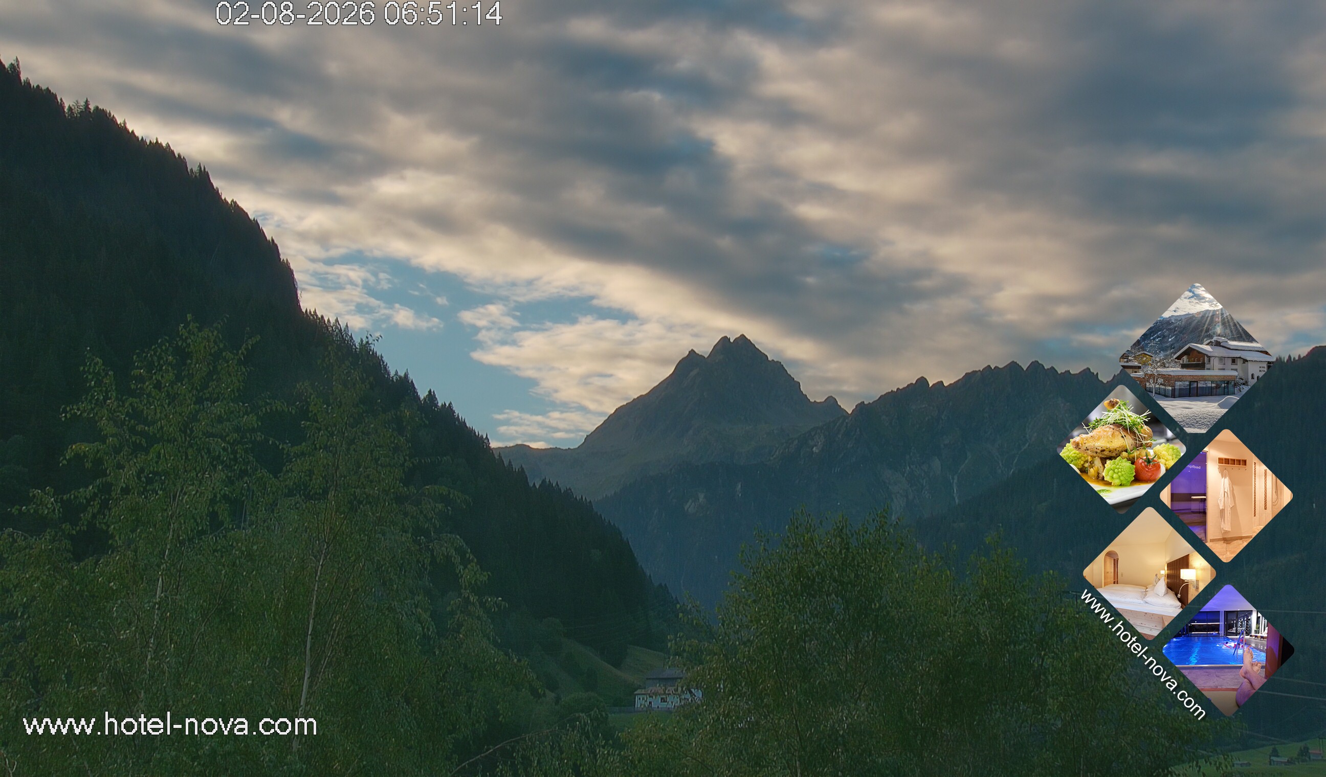Archiv Foto Webcam Valülla, Silvretta Montafon
