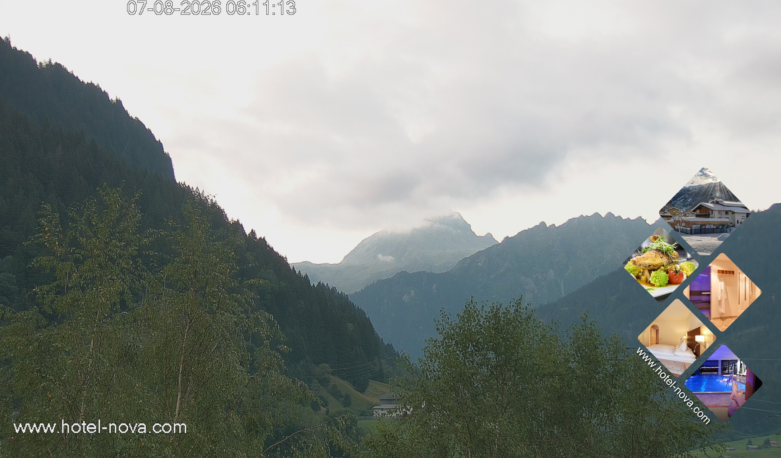 Archived image Webcam Valülla, Hotel Nova