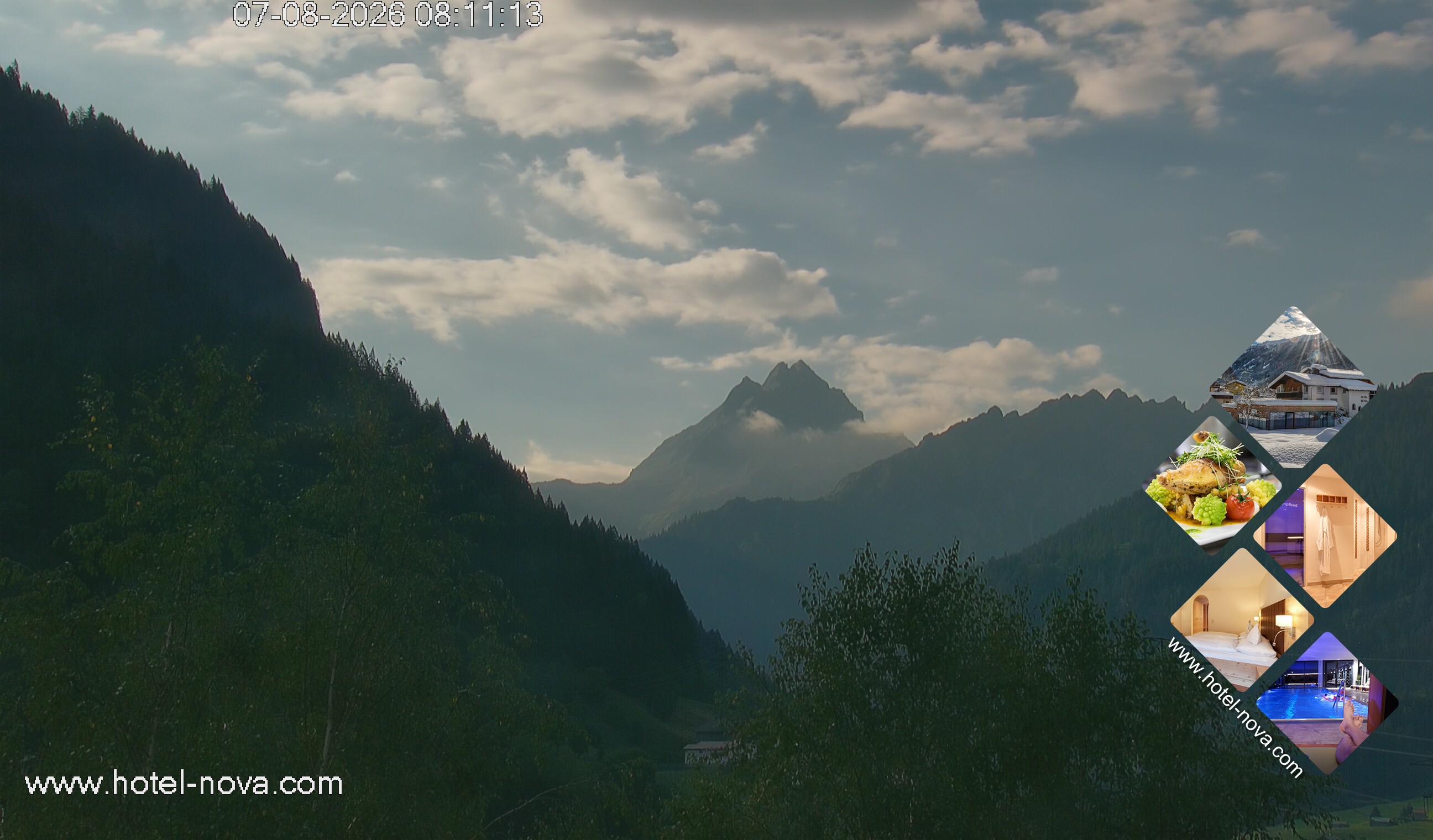 Archived image Webcam Valülla, Hotel Nova