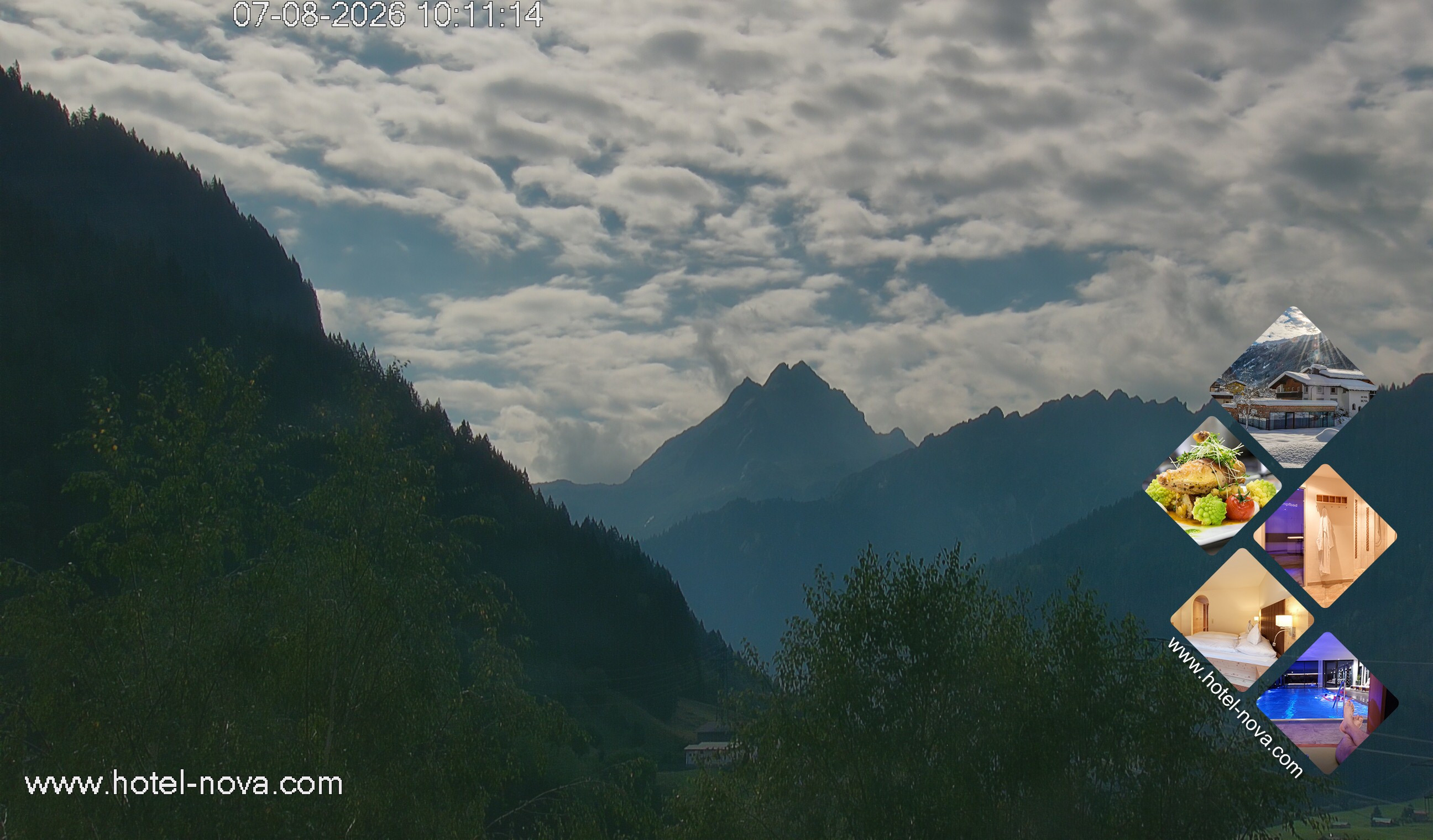 Archived image Webcam Valülla, Hotel Nova