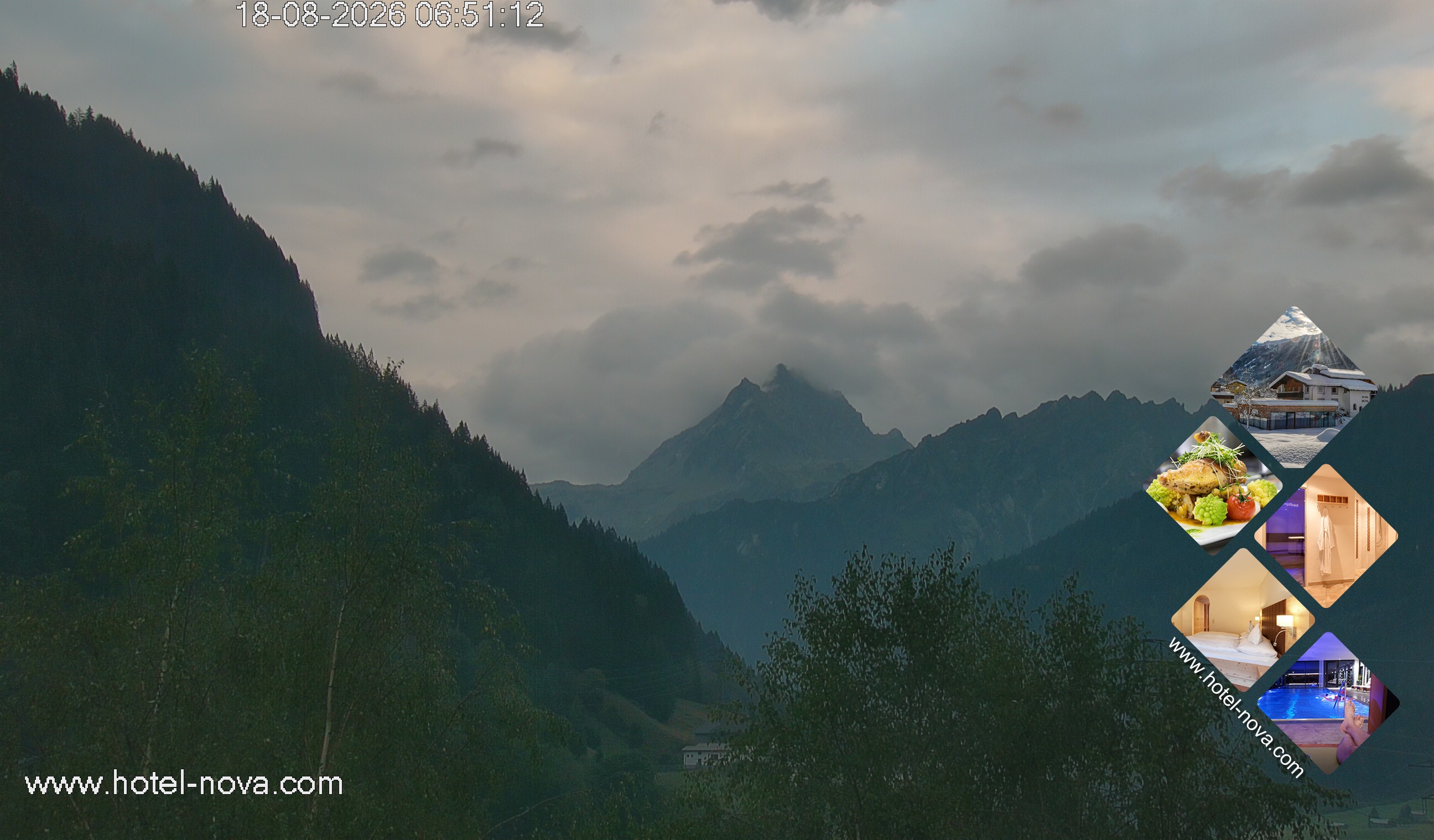 Archiv Foto Webcam Valülla, Silvretta Montafon
