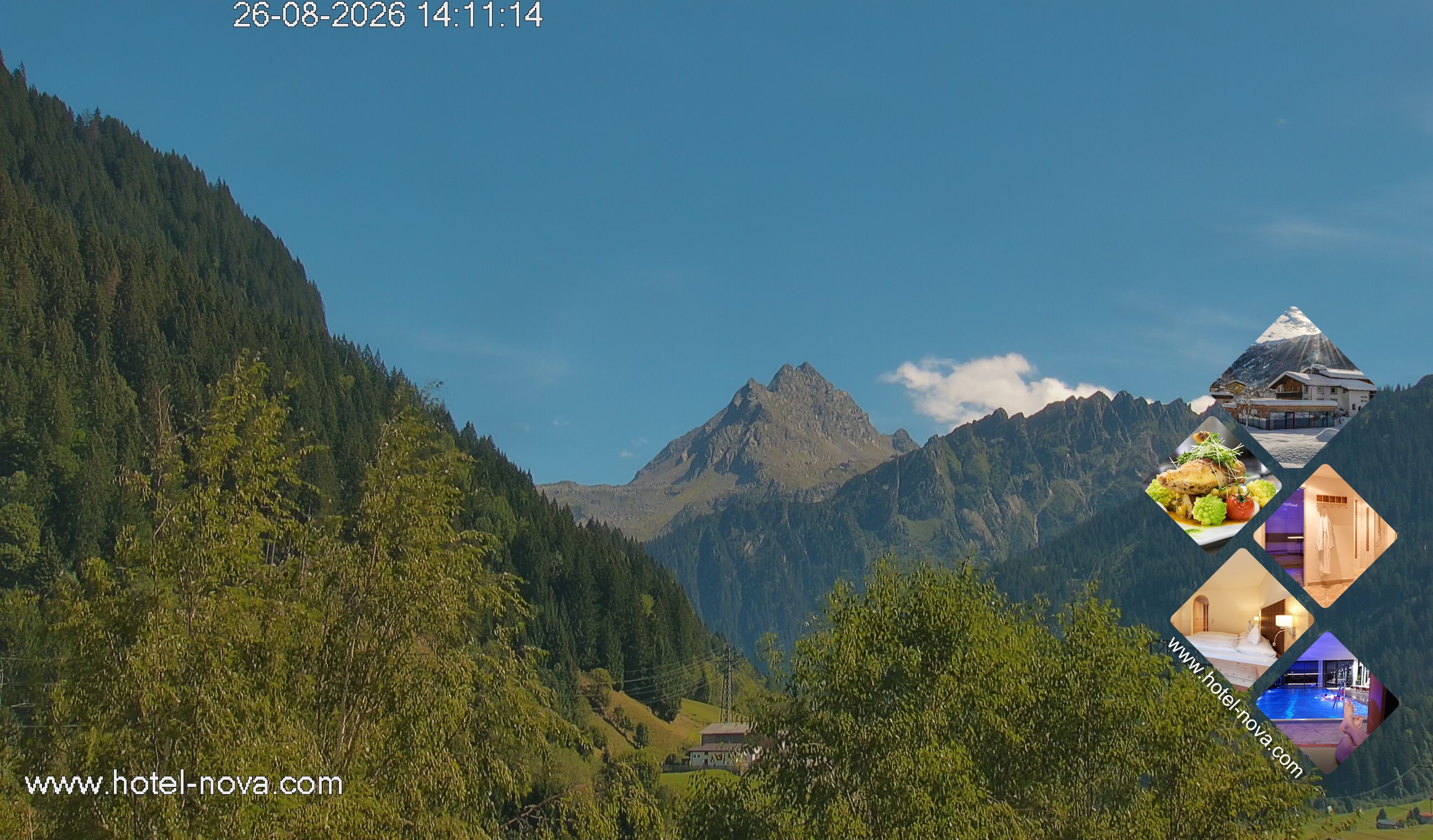 Archived image Webcam Valülla, Hotel Nova