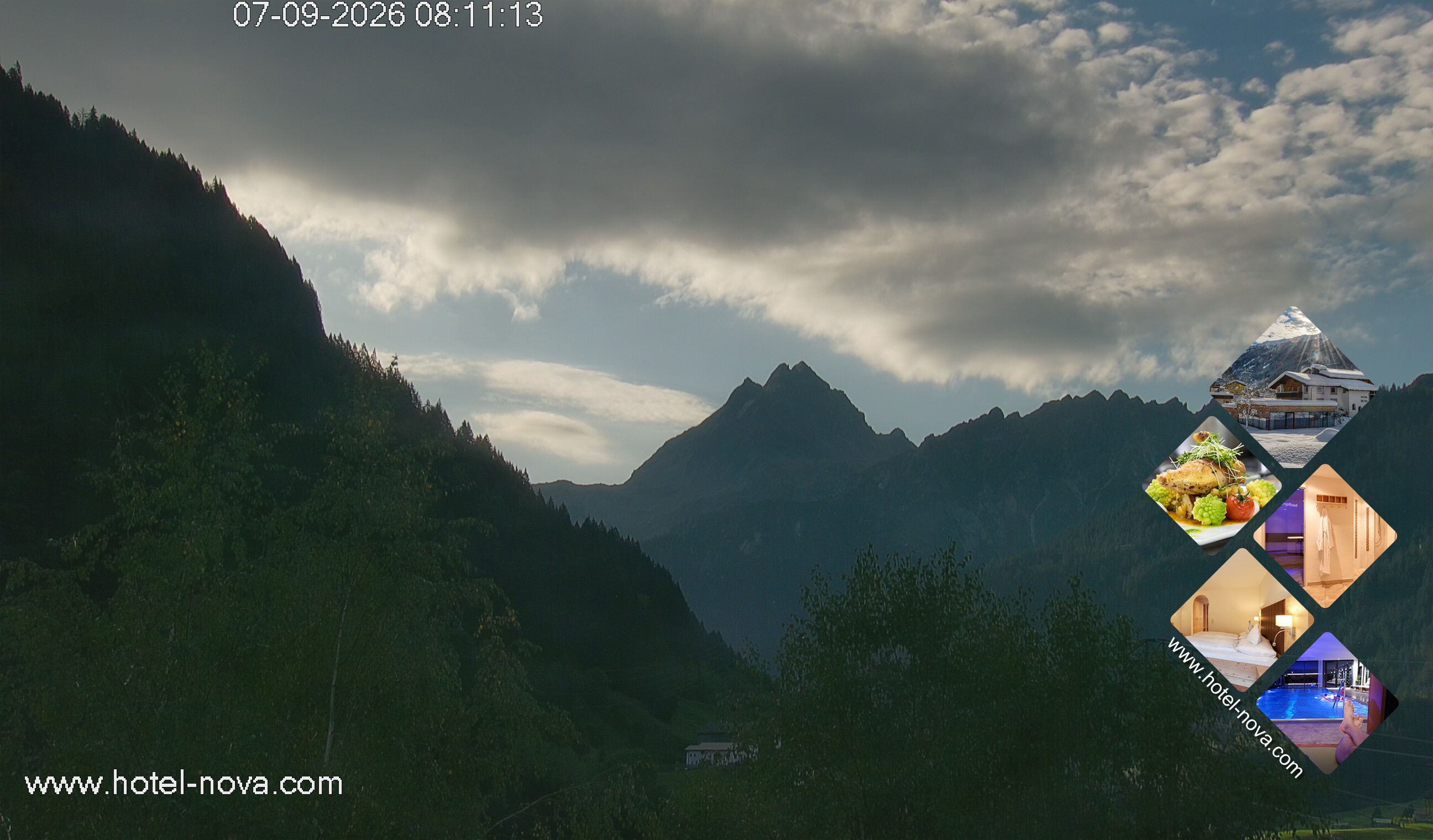 Archiv Foto Webcam Valülla, Silvretta Montafon