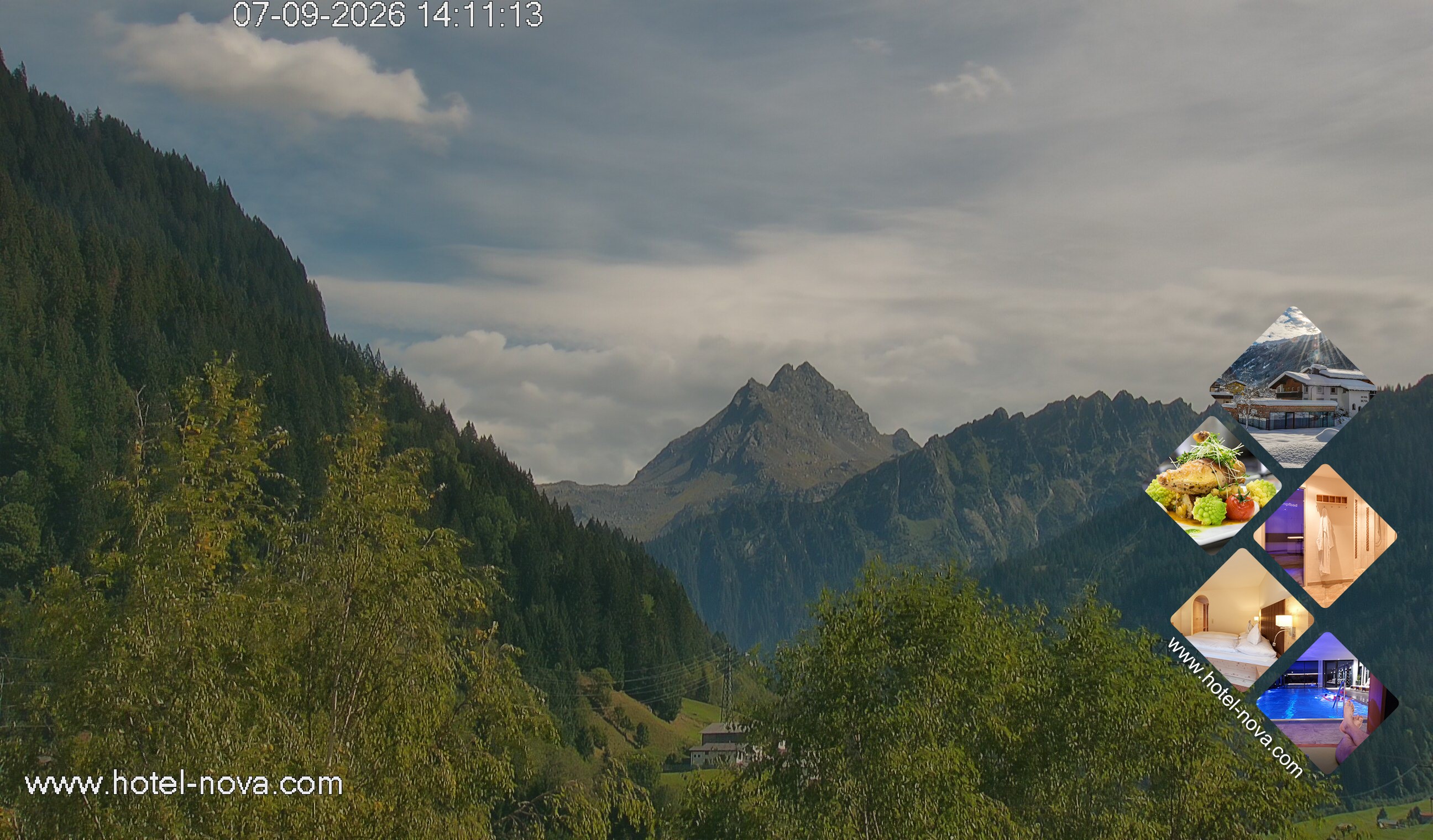 Archiv Foto Webcam Valülla, Silvretta Montafon