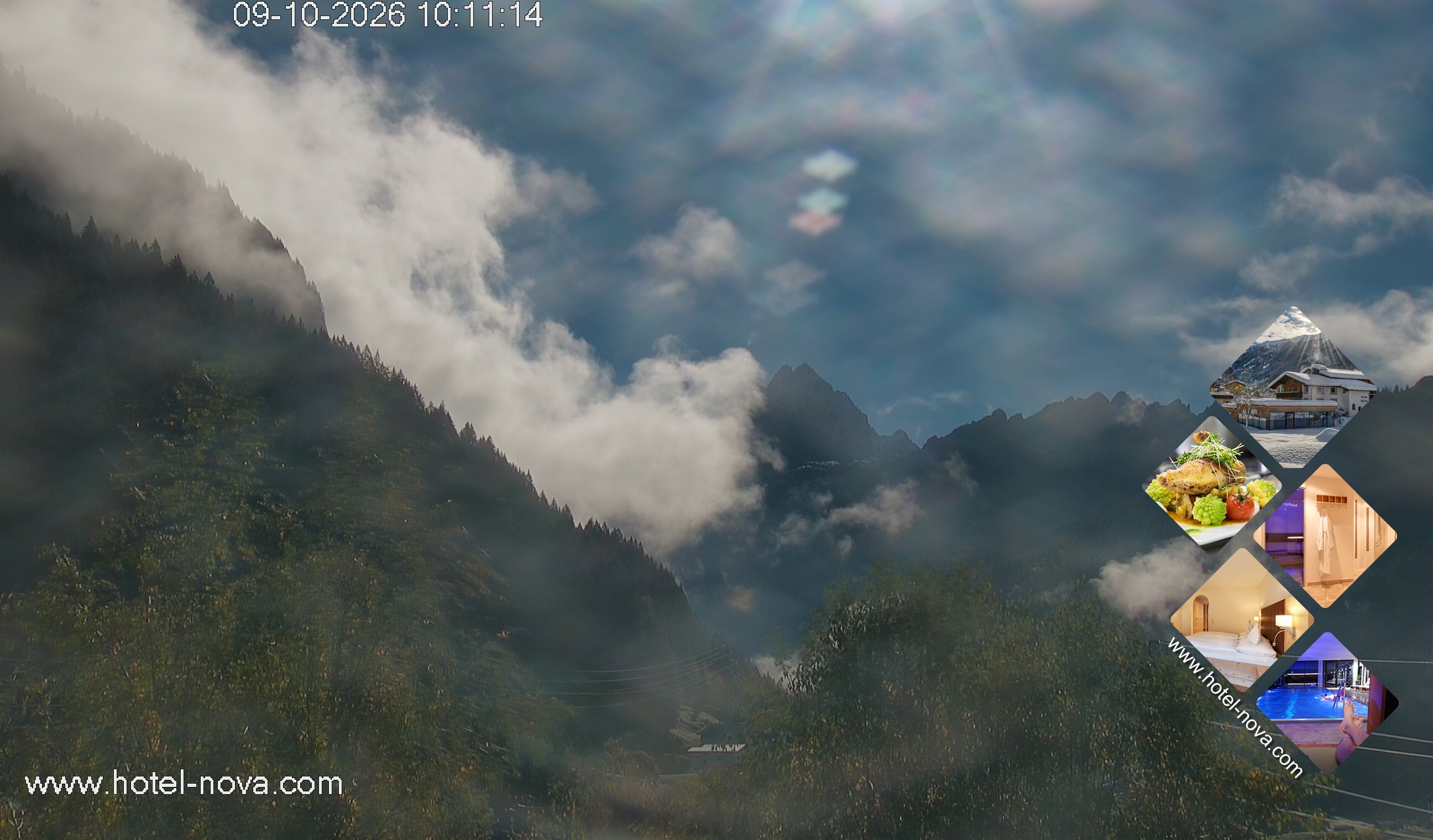 Archived image Webcam Valülla, Hotel Nova