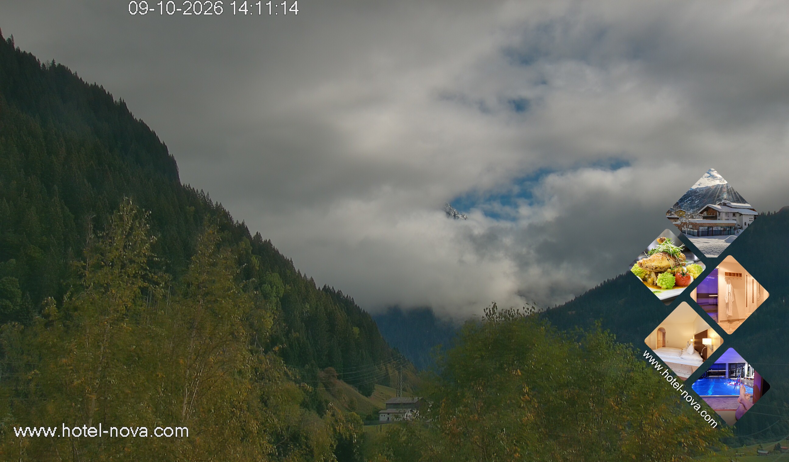 Archived image Webcam Valülla, Hotel Nova