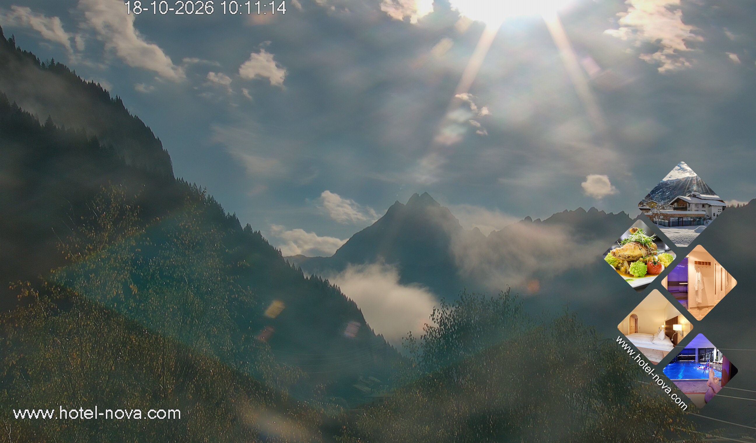 Archived image Webcam Valülla, Hotel Nova