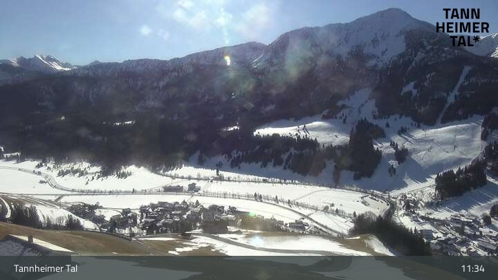 Archiv Foto Webcam Obere Halde - Zöblen / Tannheimer Tal