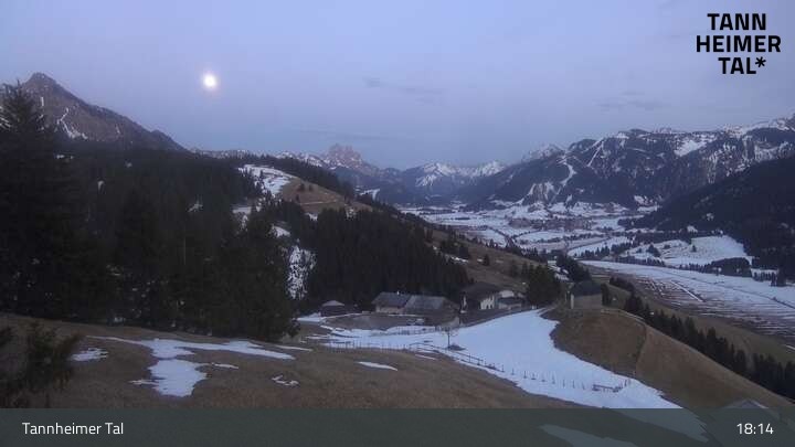 Archiv Foto Webcam Obere Halde - Zöblen / Tannheimer Tal