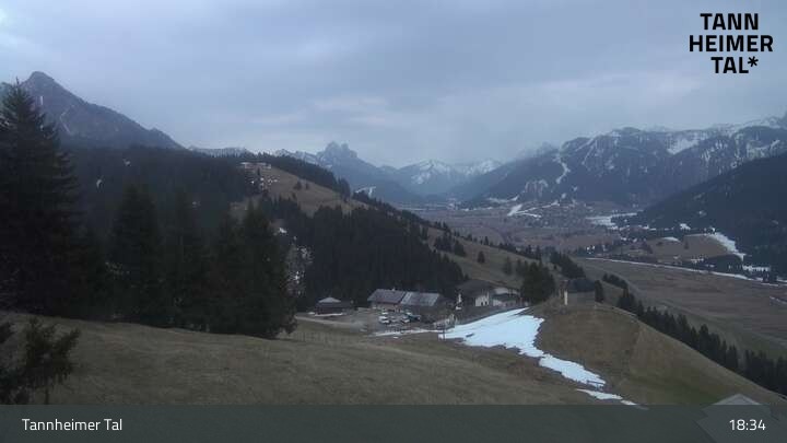 Archiv Foto Webcam Obere Halde - Zöblen / Tannheimer Tal