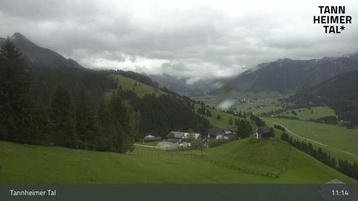 Archived image Webcam Zöblen Tannheim Valley