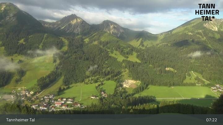Archived image Webcam Zöblen Tannheim Valley