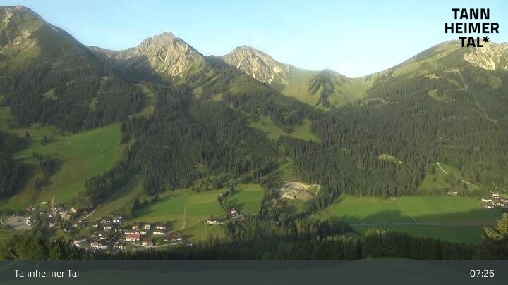 Archived image Webcam Zöblen Tannheim Valley