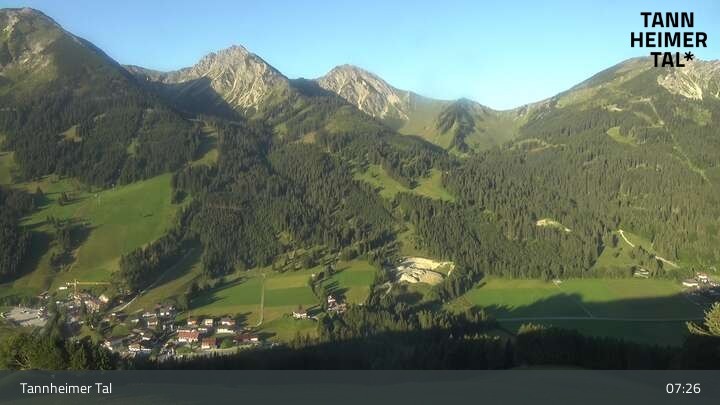 Archiv Foto Webcam Obere Halde - Zöblen / Tannheimer Tal