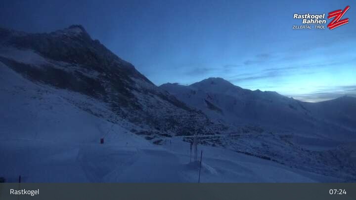 Archiv Foto Webcam Rastkogel, Tuxer Alpen